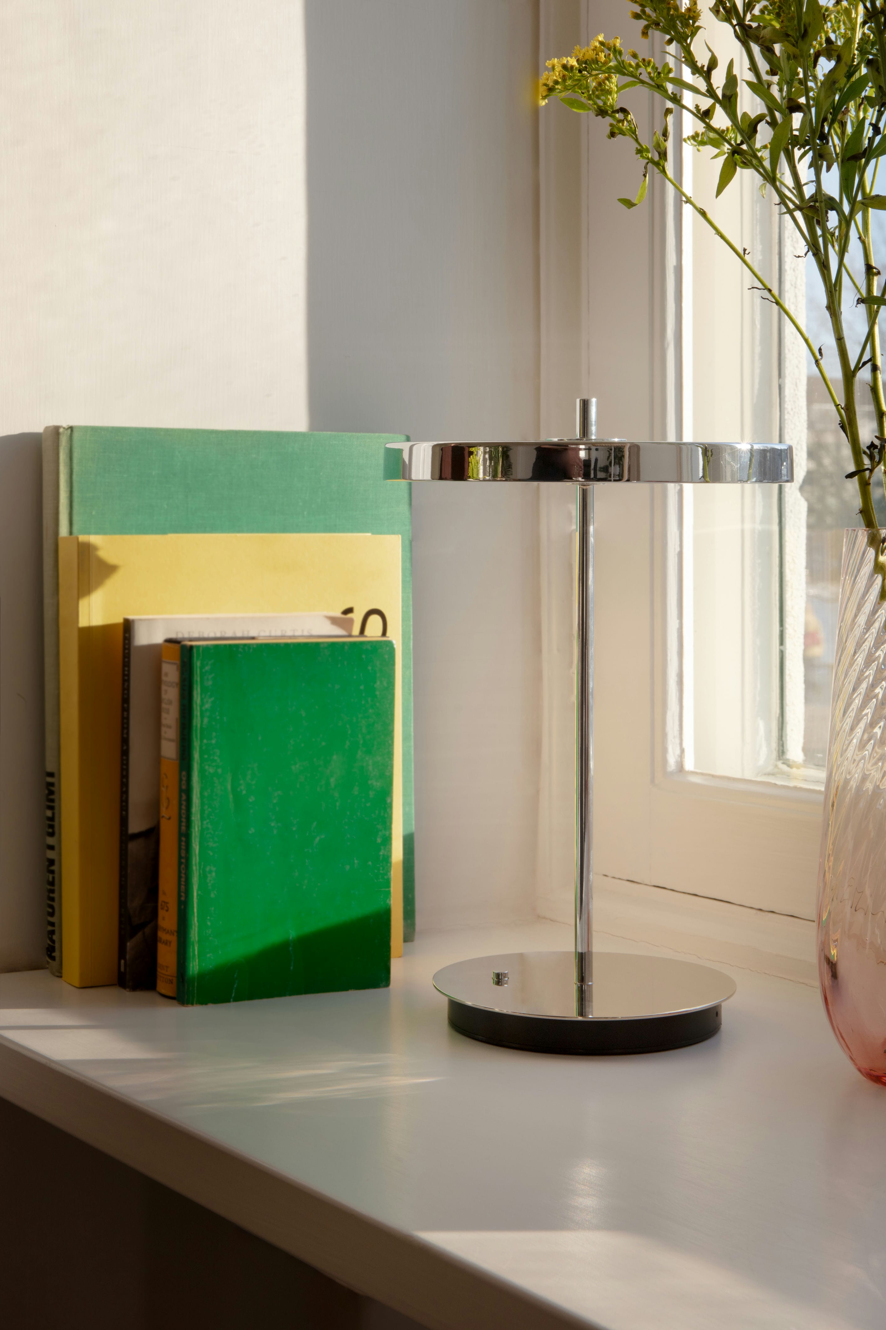 Draagbare lamp ASTERIA MOVE gepolijst staal