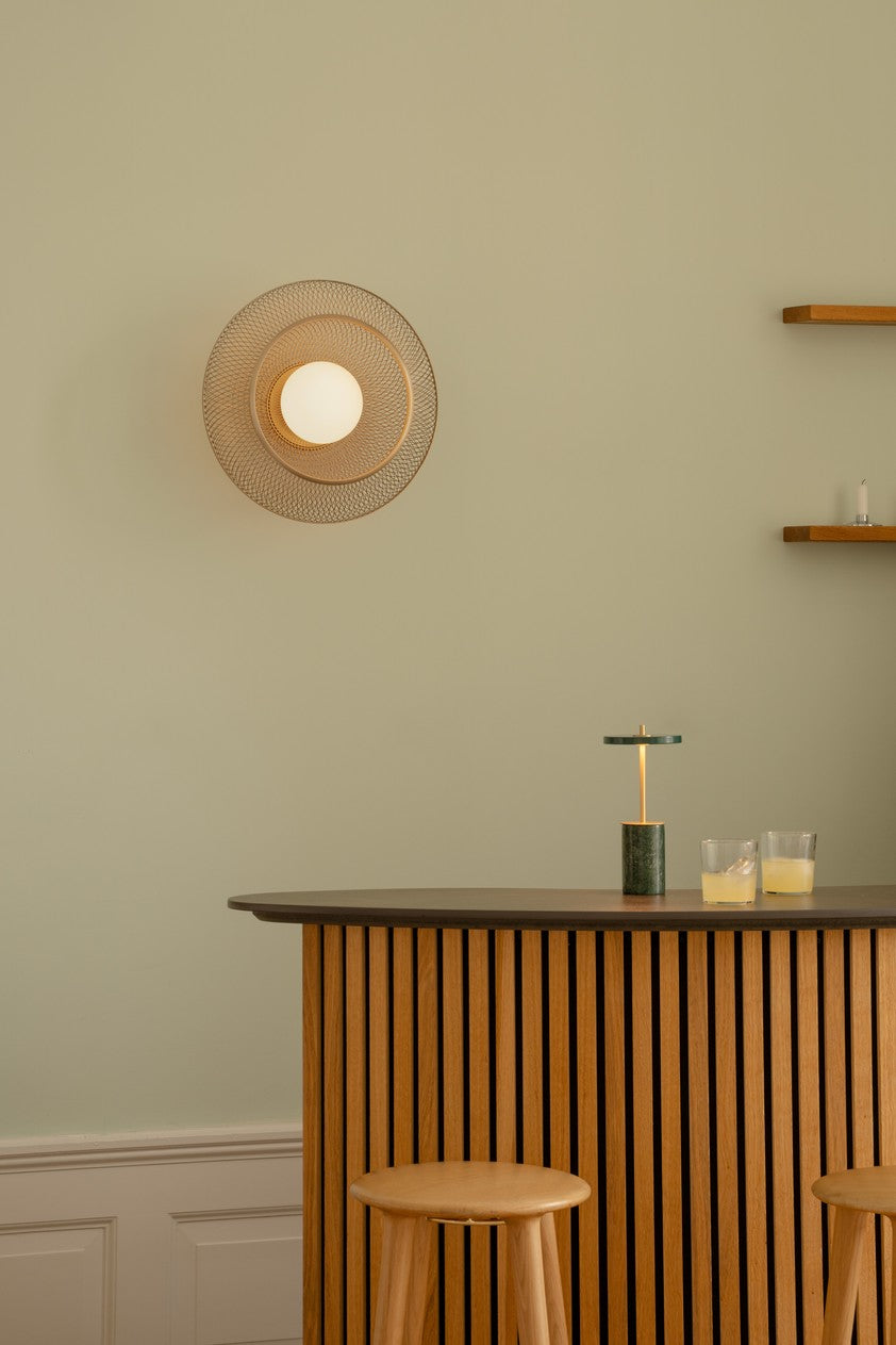 FARADAY UP gold wall lamp