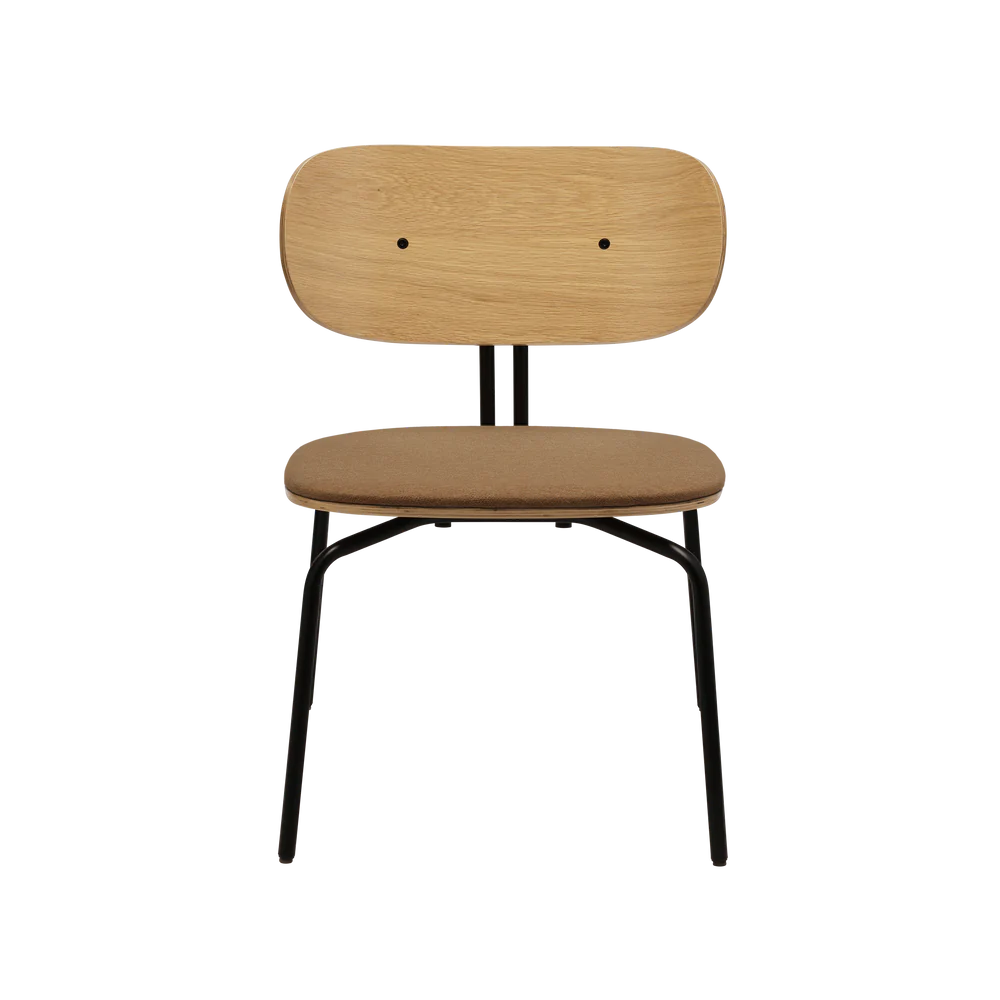 Curious cinious chair with a black base