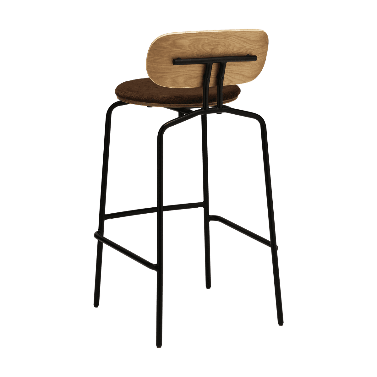 Curious hoker brown plush with a black base