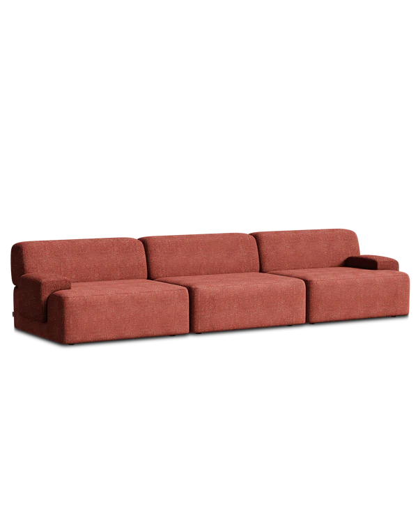 UMI Modular Sofa - Right Element in Chestnut Red