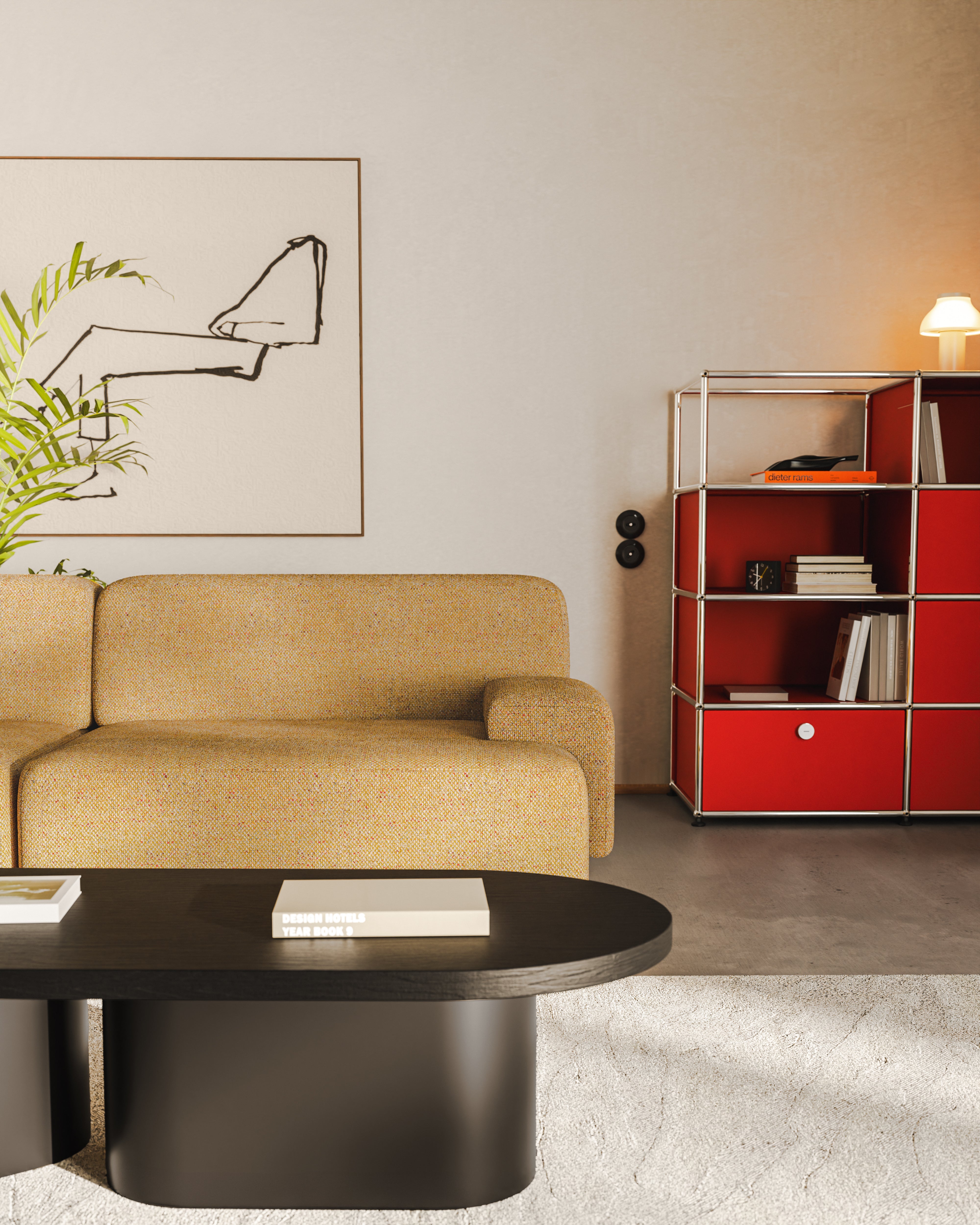 Modular 2-Seater Sofa UMI Autumn Orange