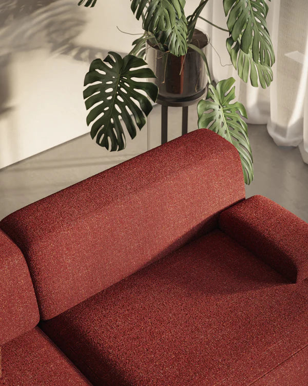 UMI Modular Sofa - Right Element in Chestnut Red