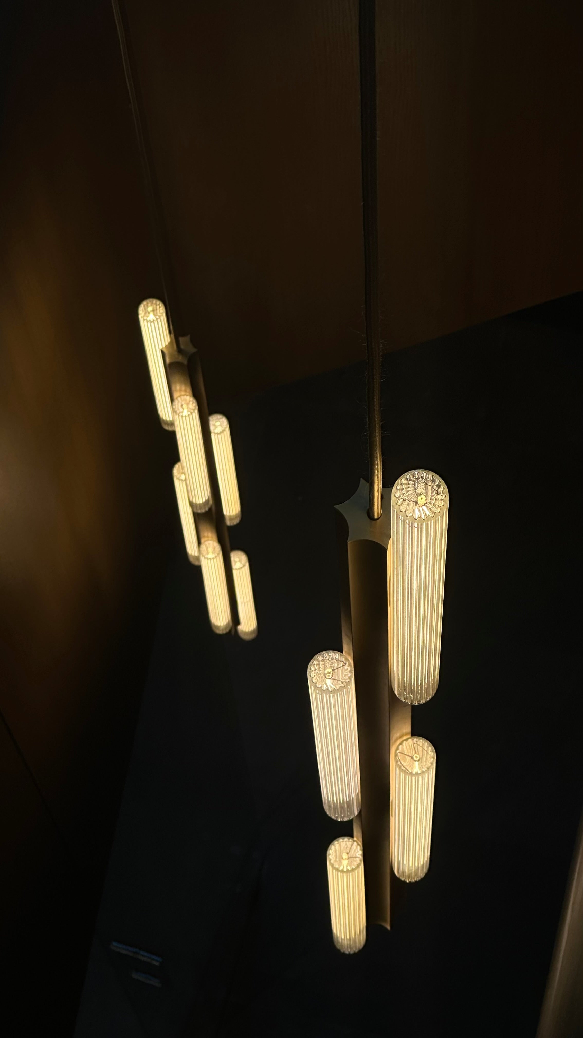Hanglamp HAIL TALL geborsteld brons
