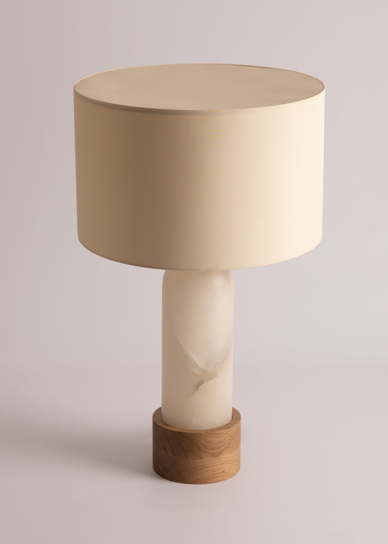 Tafellamp PURA KELO wit alabaster