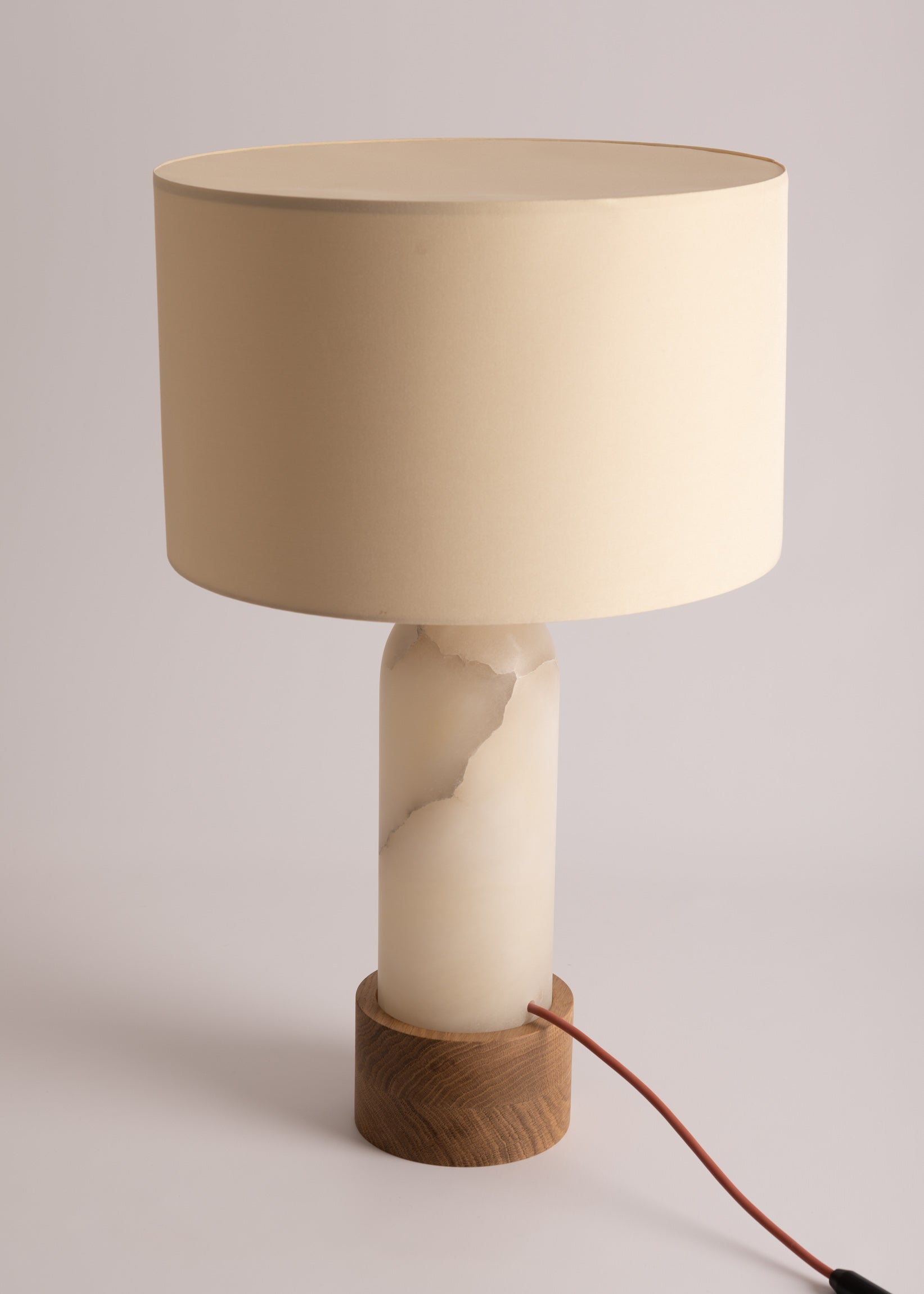 Tafellamp PURA KELO wit alabaster