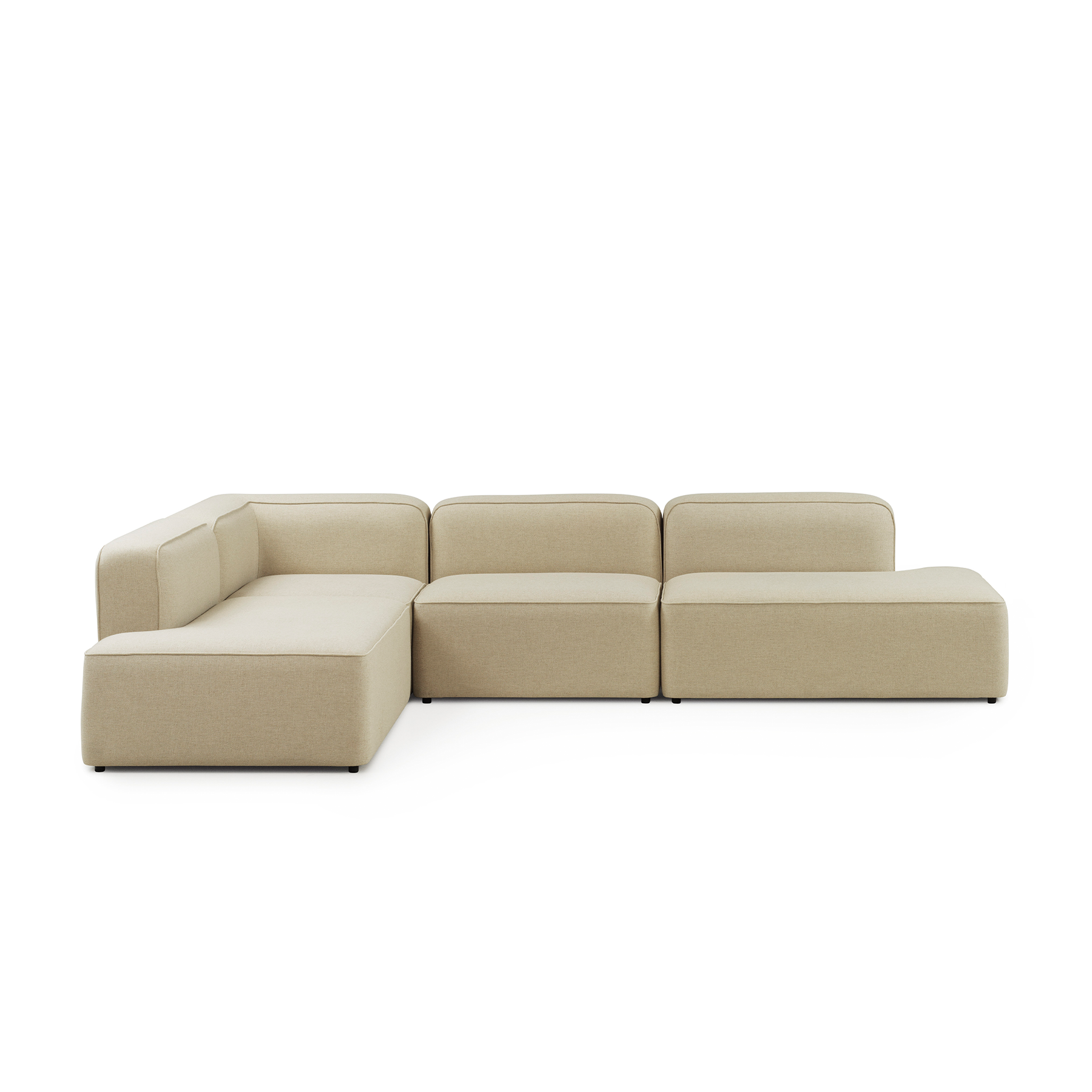 3-seater Rope Corner Black base