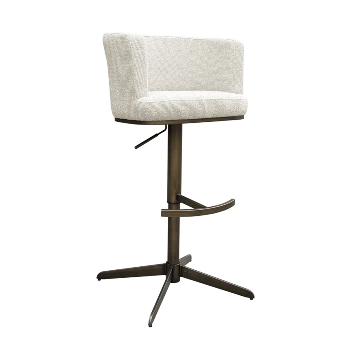 Barkruk CHEYENNE beige met antiek goud