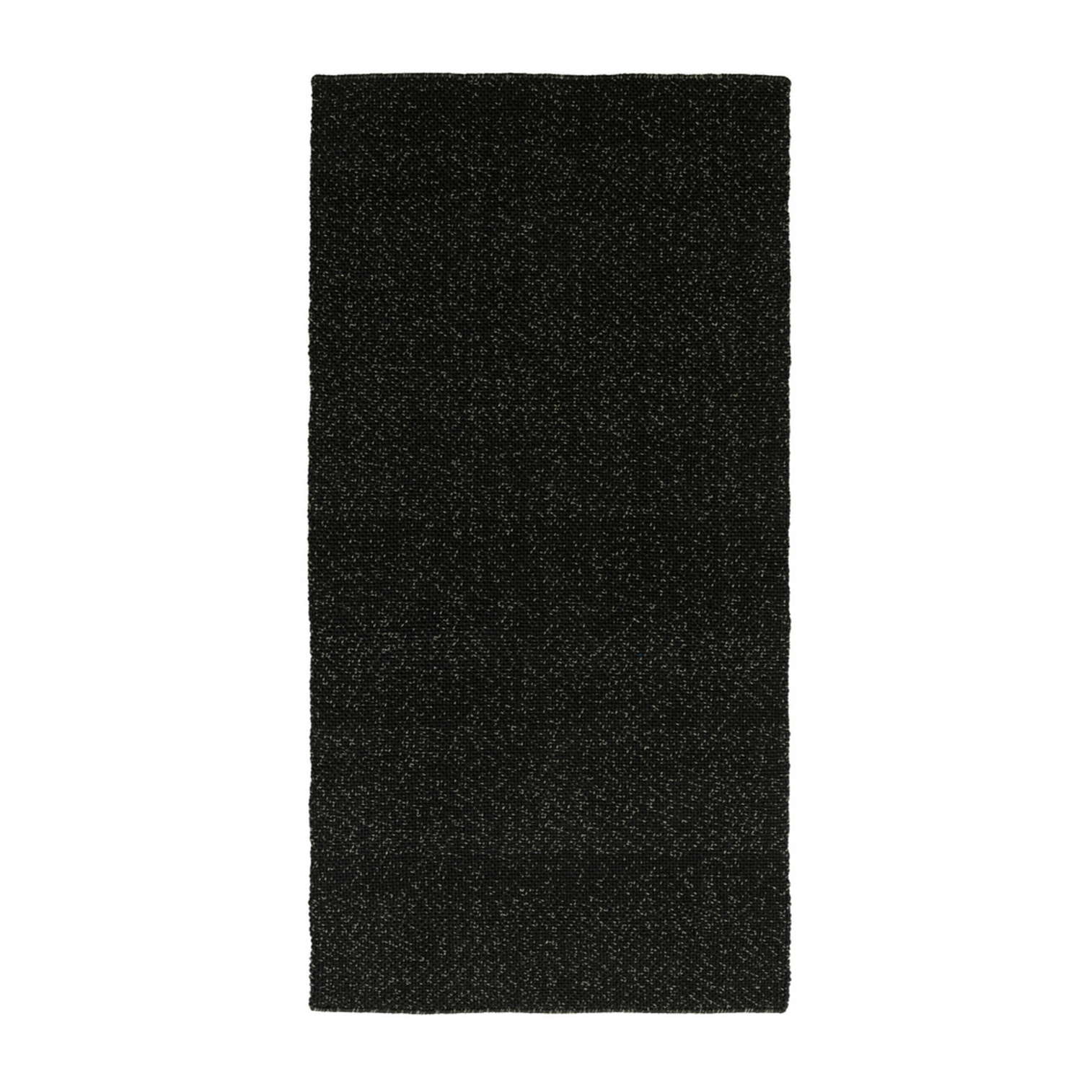 Der Teppich ist dunkelgrau