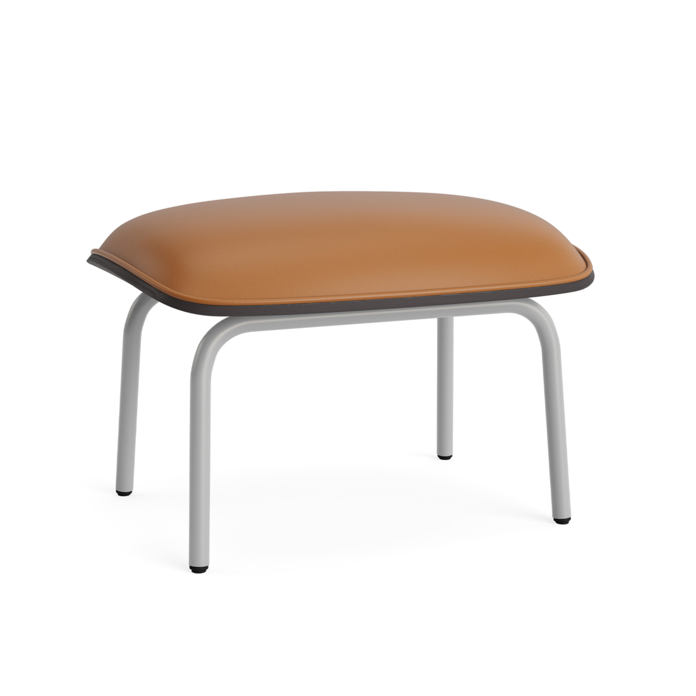 Pad Footstützes schwarzes Eschenfurnier mit einer grauen Basis