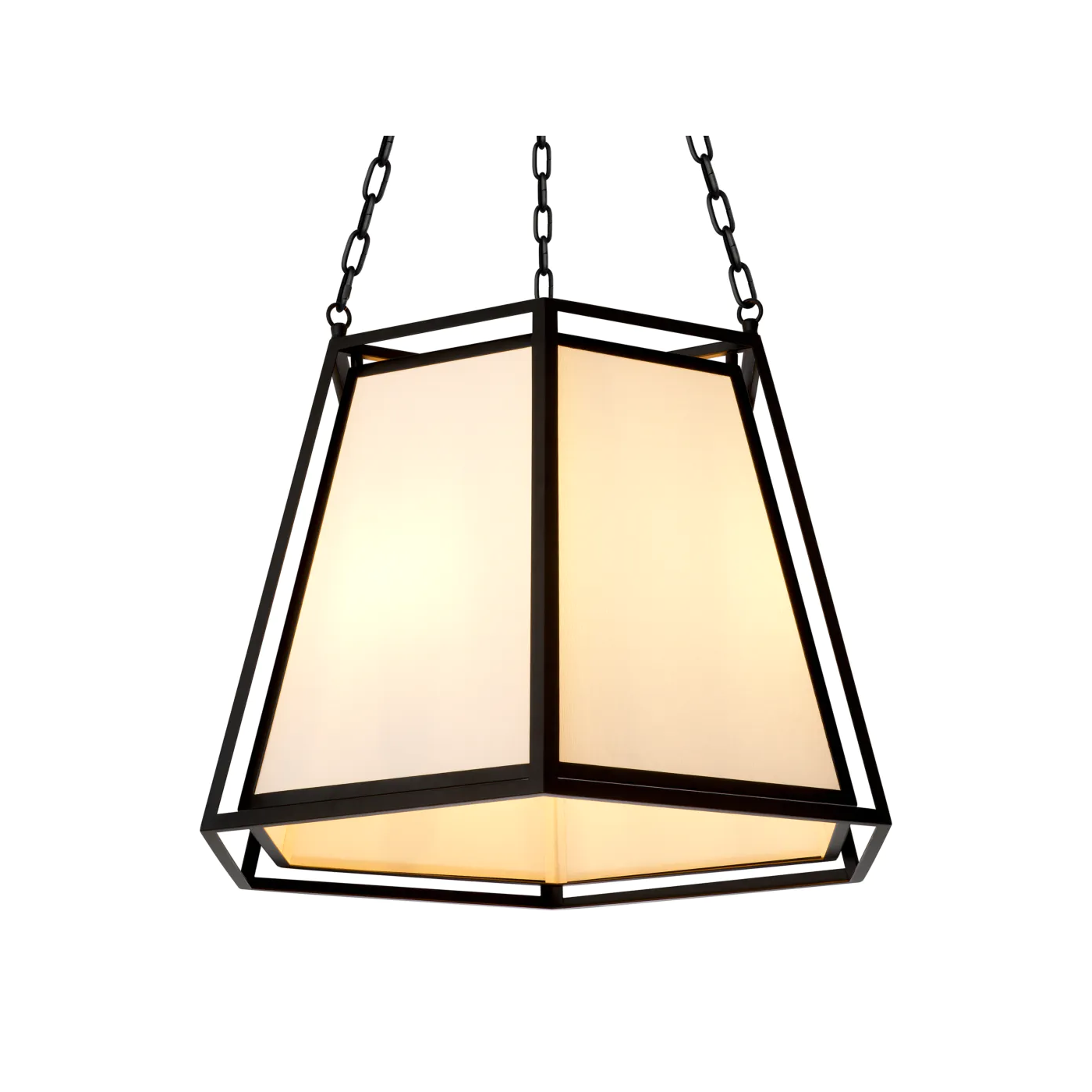 Hanglamp MORENO gebroken wit met zwart