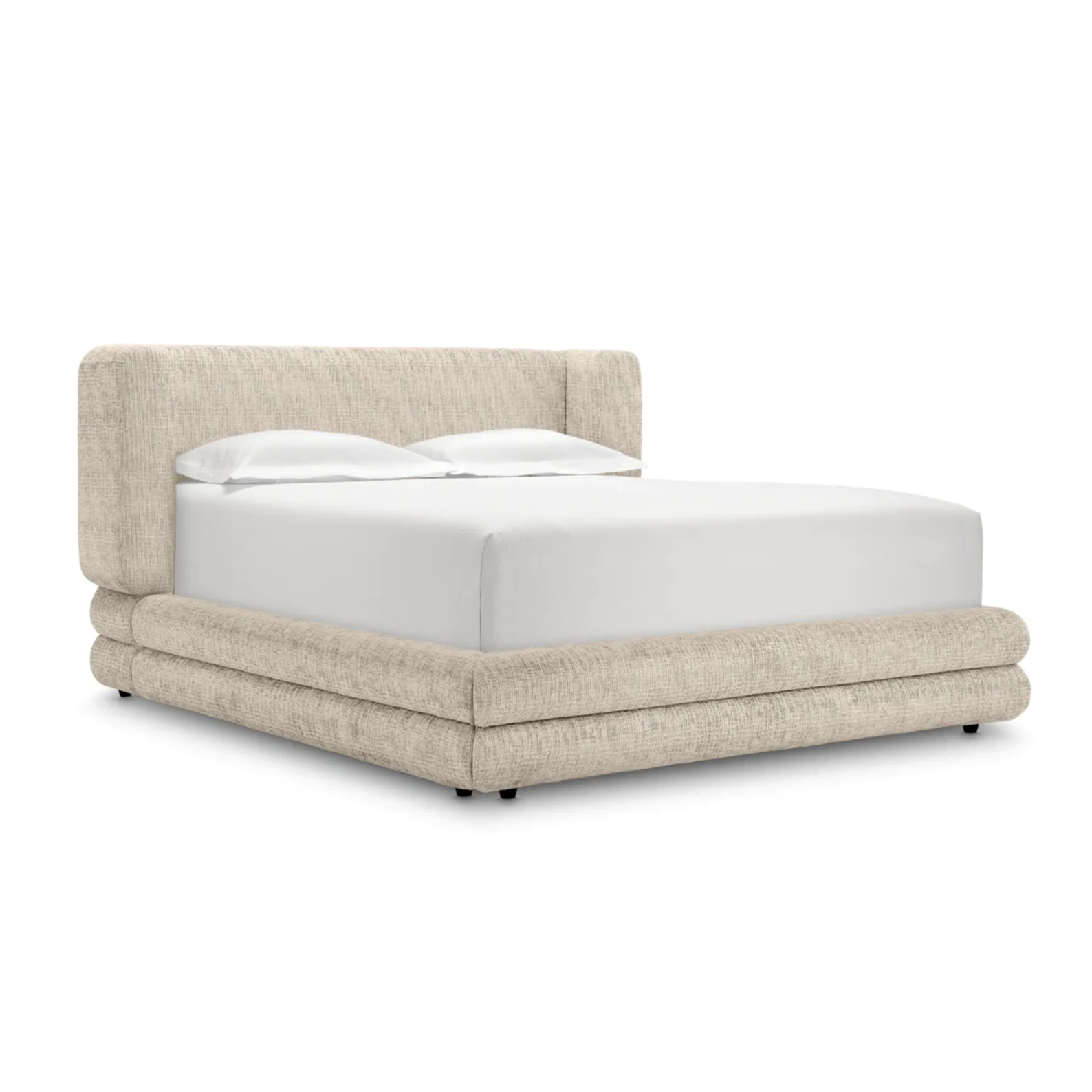Gestoffeerd bed FRANCISCO beige