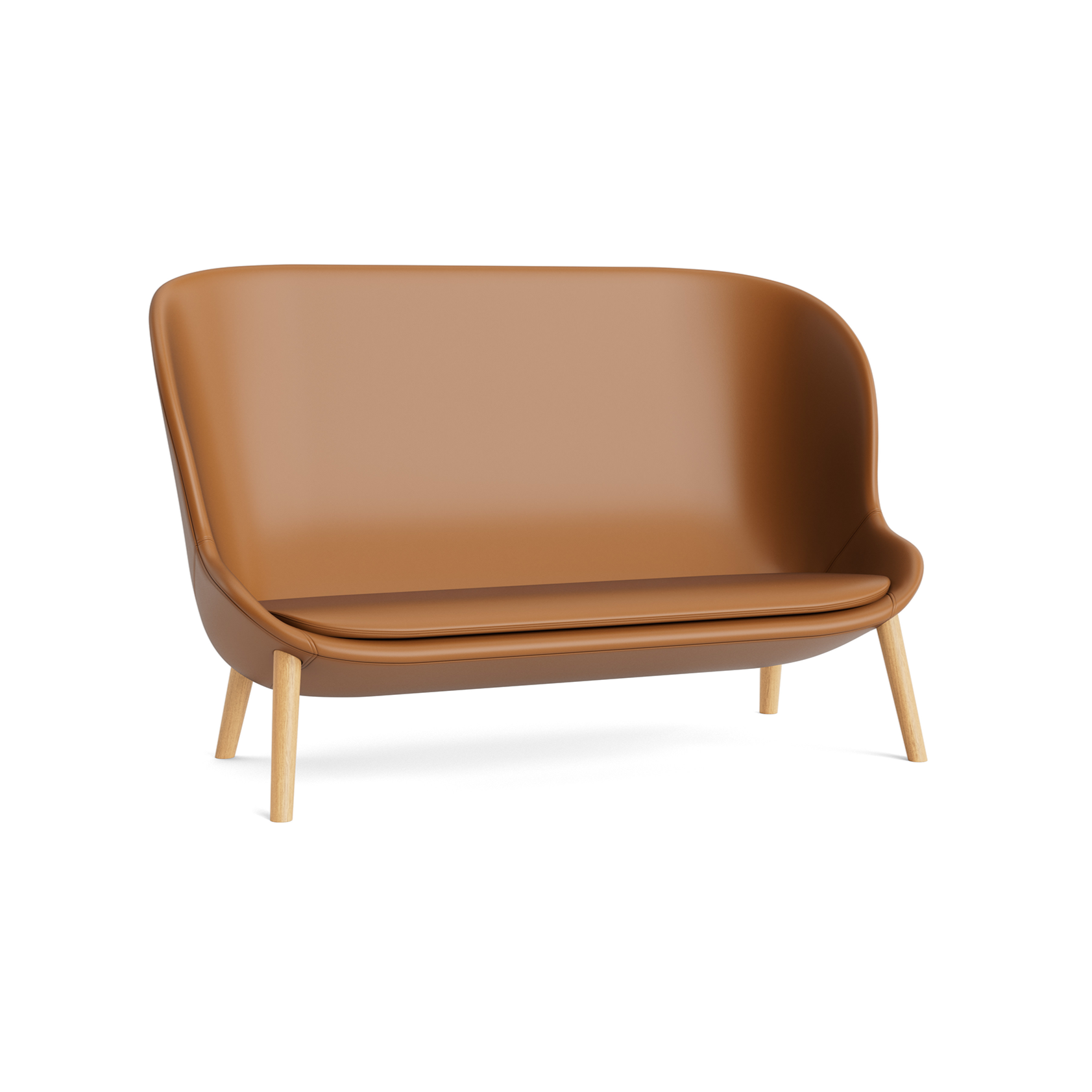 HYG gestoffeerde bank met eiken basis