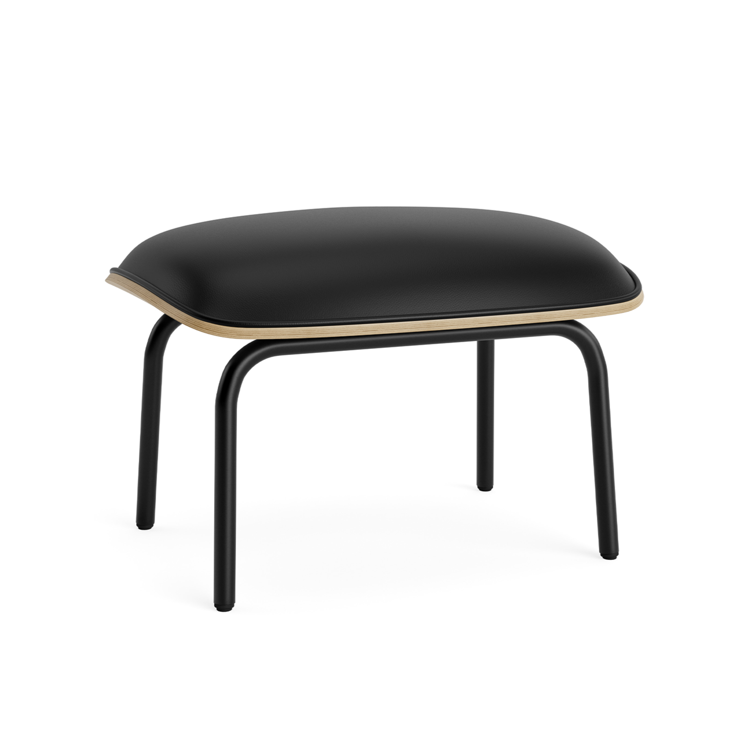 Pad Fodders Eichenfurnier mit einer schwarzen Basis