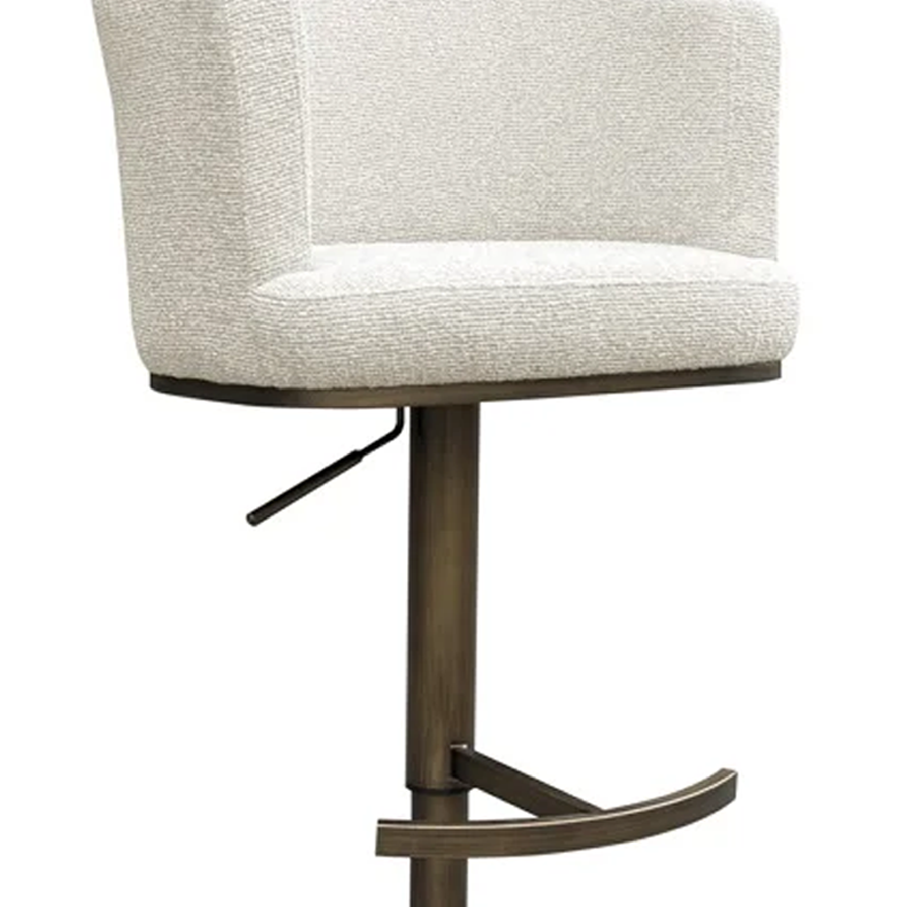 Barkruk CHEYENNE beige met antiek goud