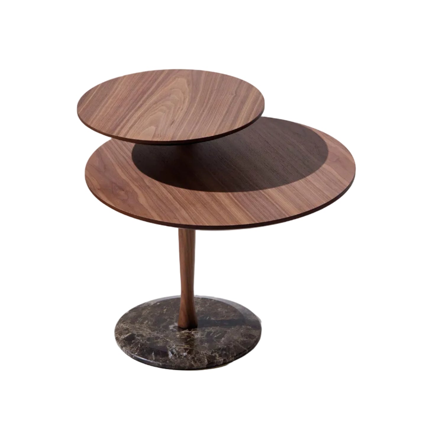 Salontafel VAIVEN hout met marmer