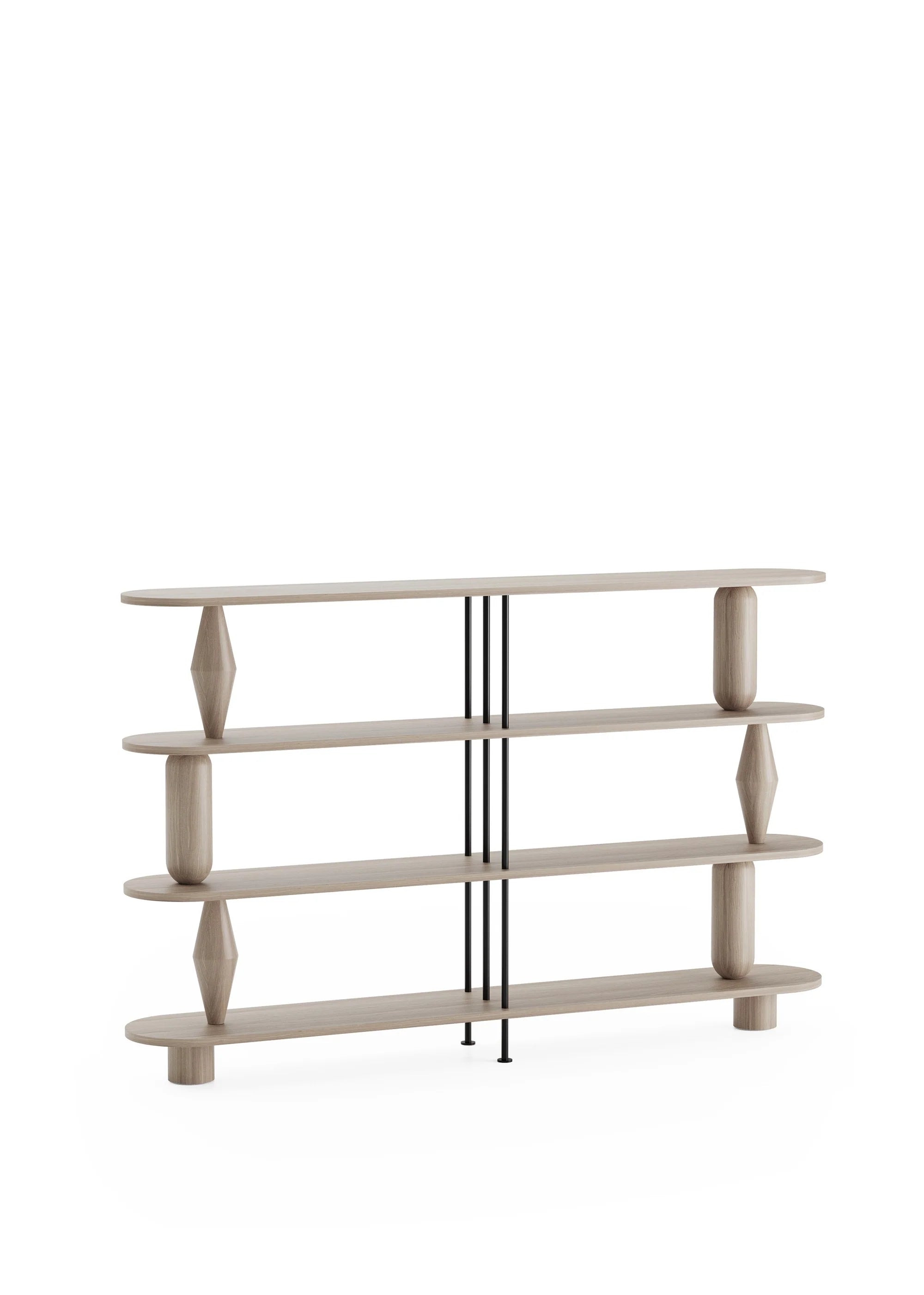 VAZOO DUO rek van gebleekt eikenhout