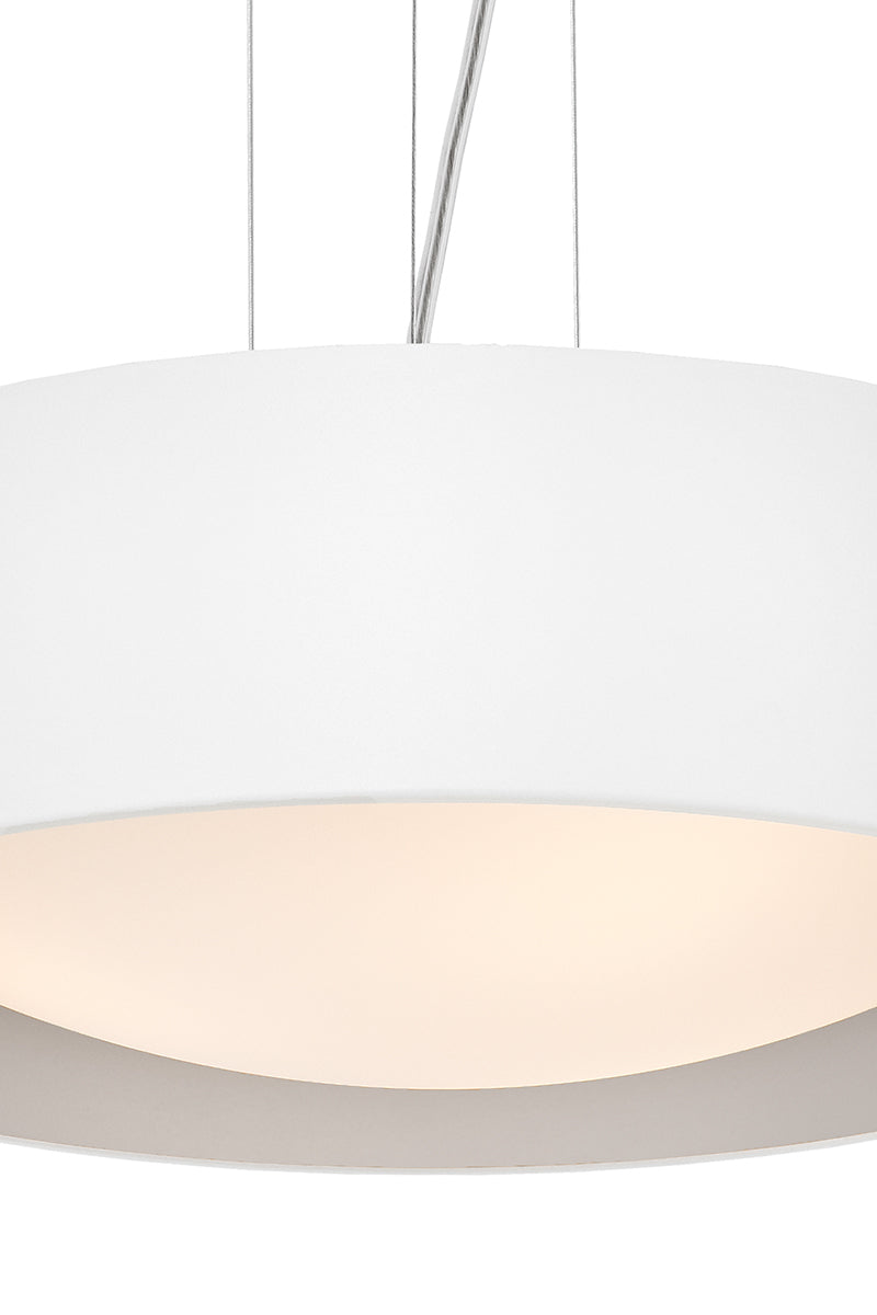 VERO pendant lamp white with silver interior