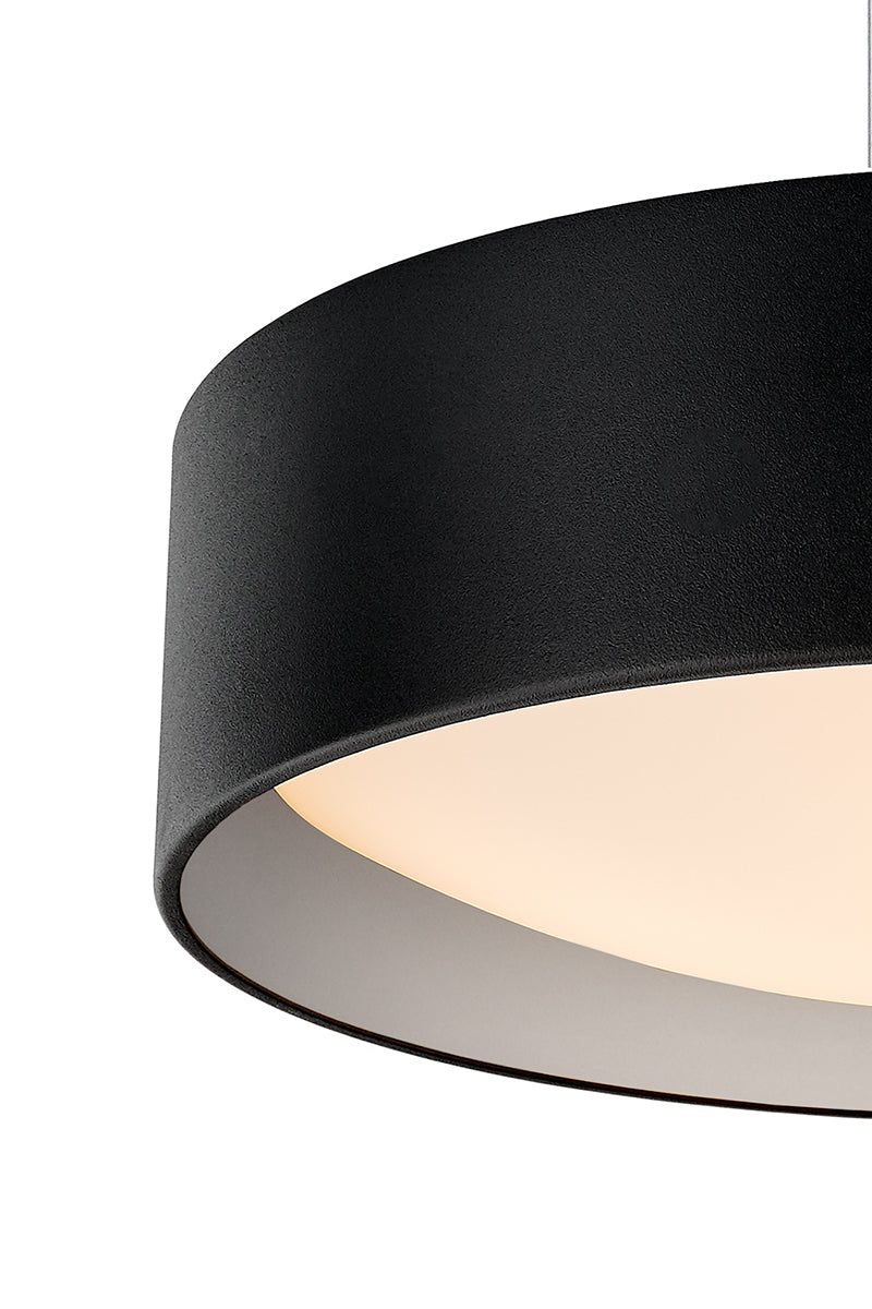 VERO pendant lamp black with silver interior