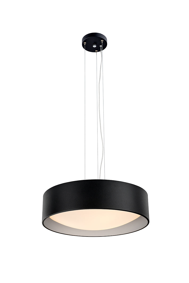 VERO pendant lamp black with silver interior