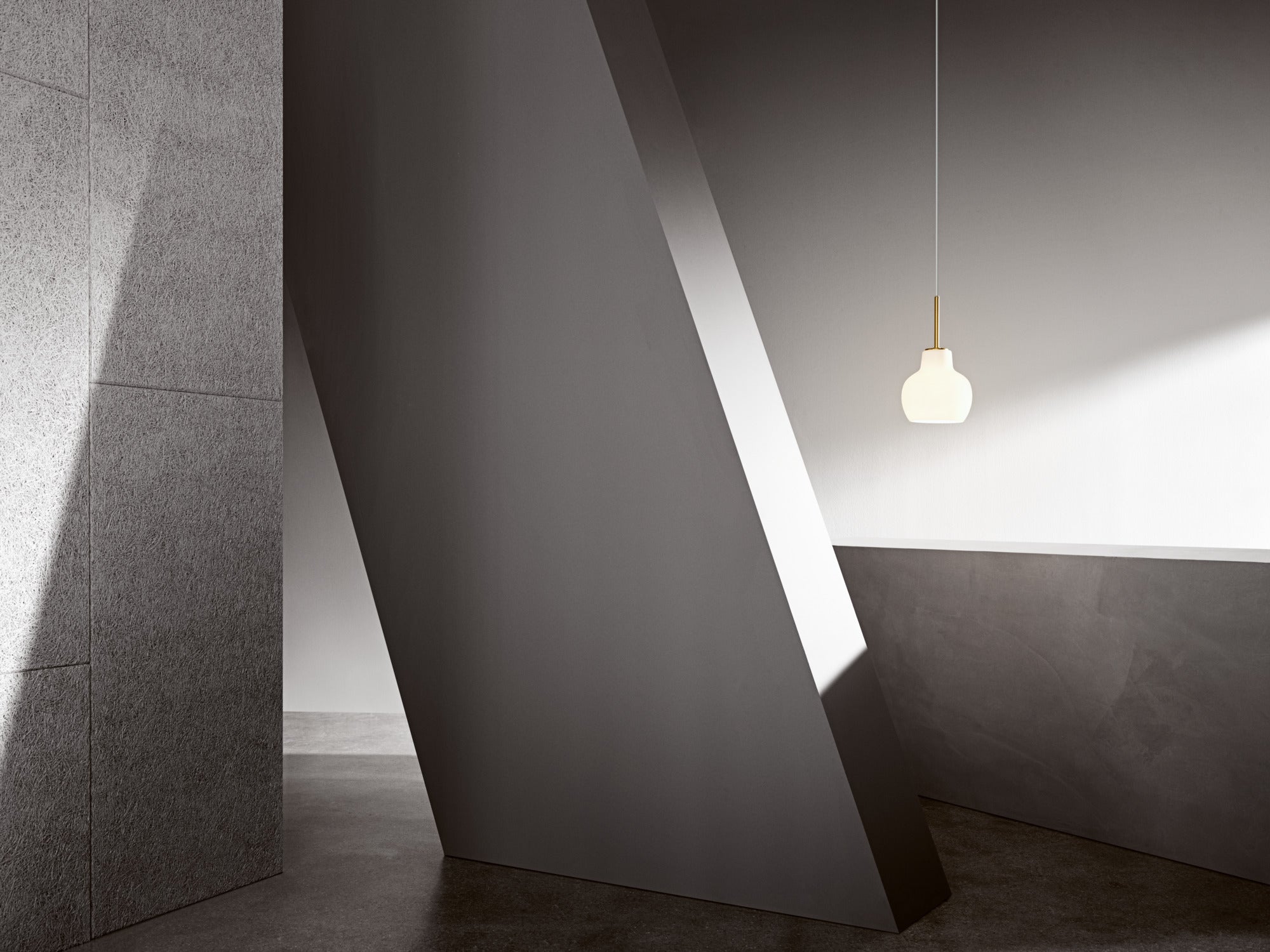 VL RING CROWN 1 Pendant Lamp white with brass finish