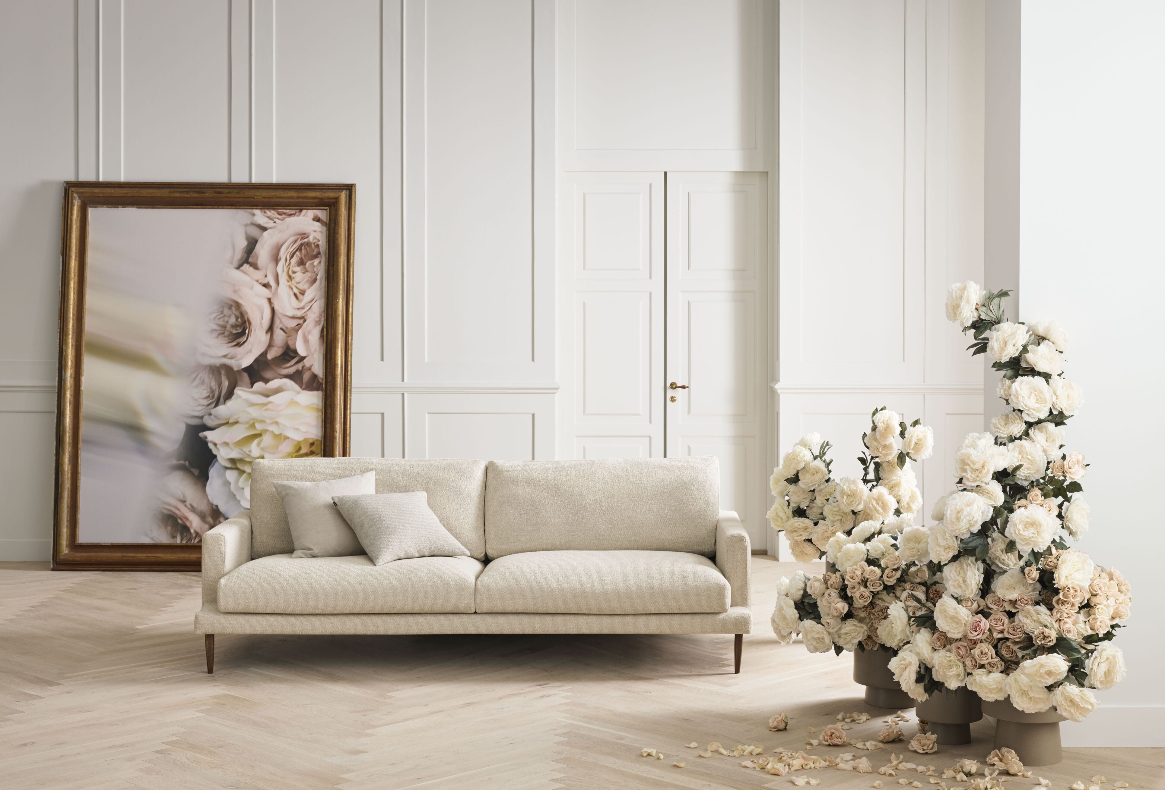 Rechts -Hand Eck Veneda Slim Eiche Basis