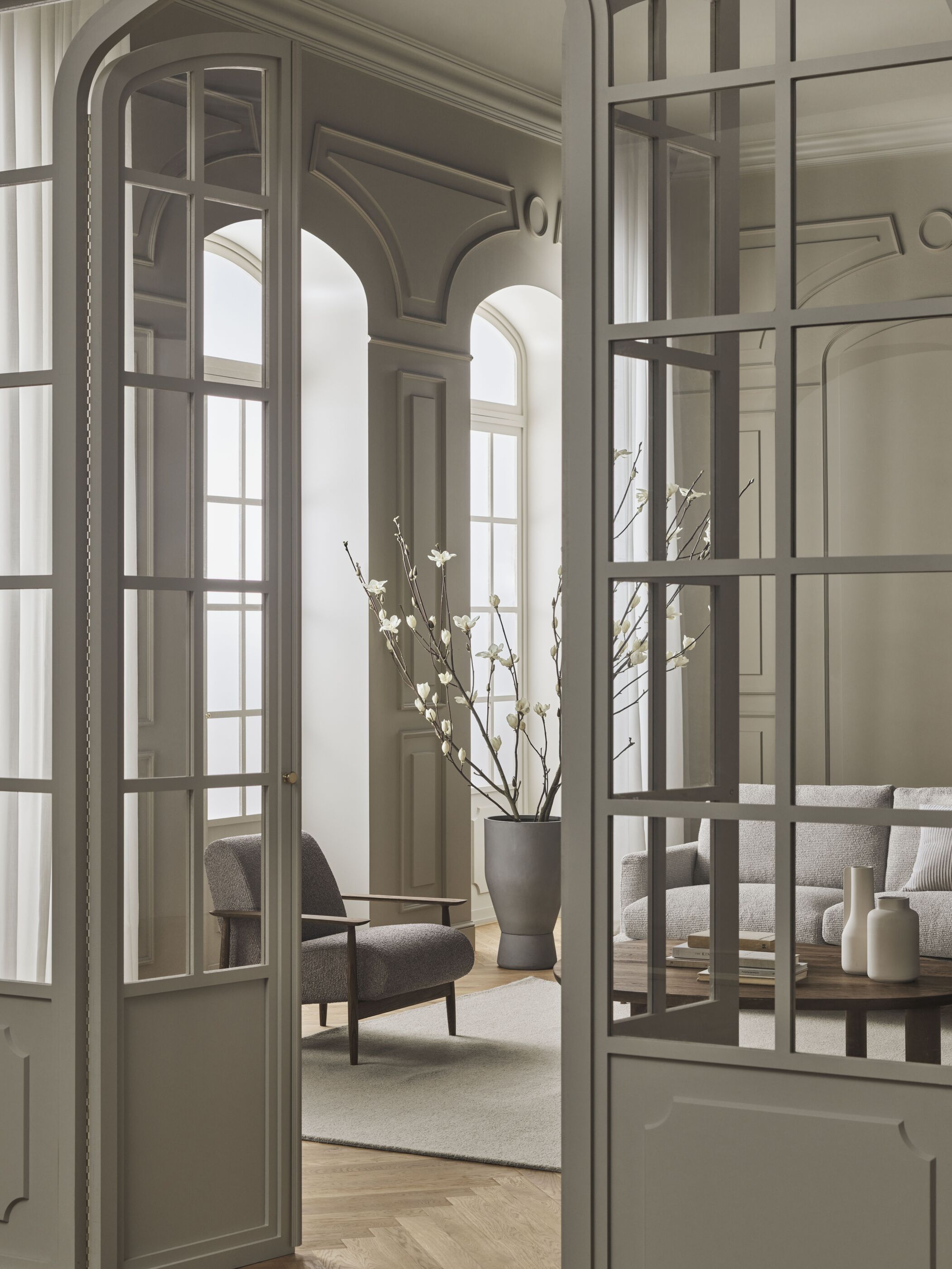 Donica COMBO grijs-wit cement