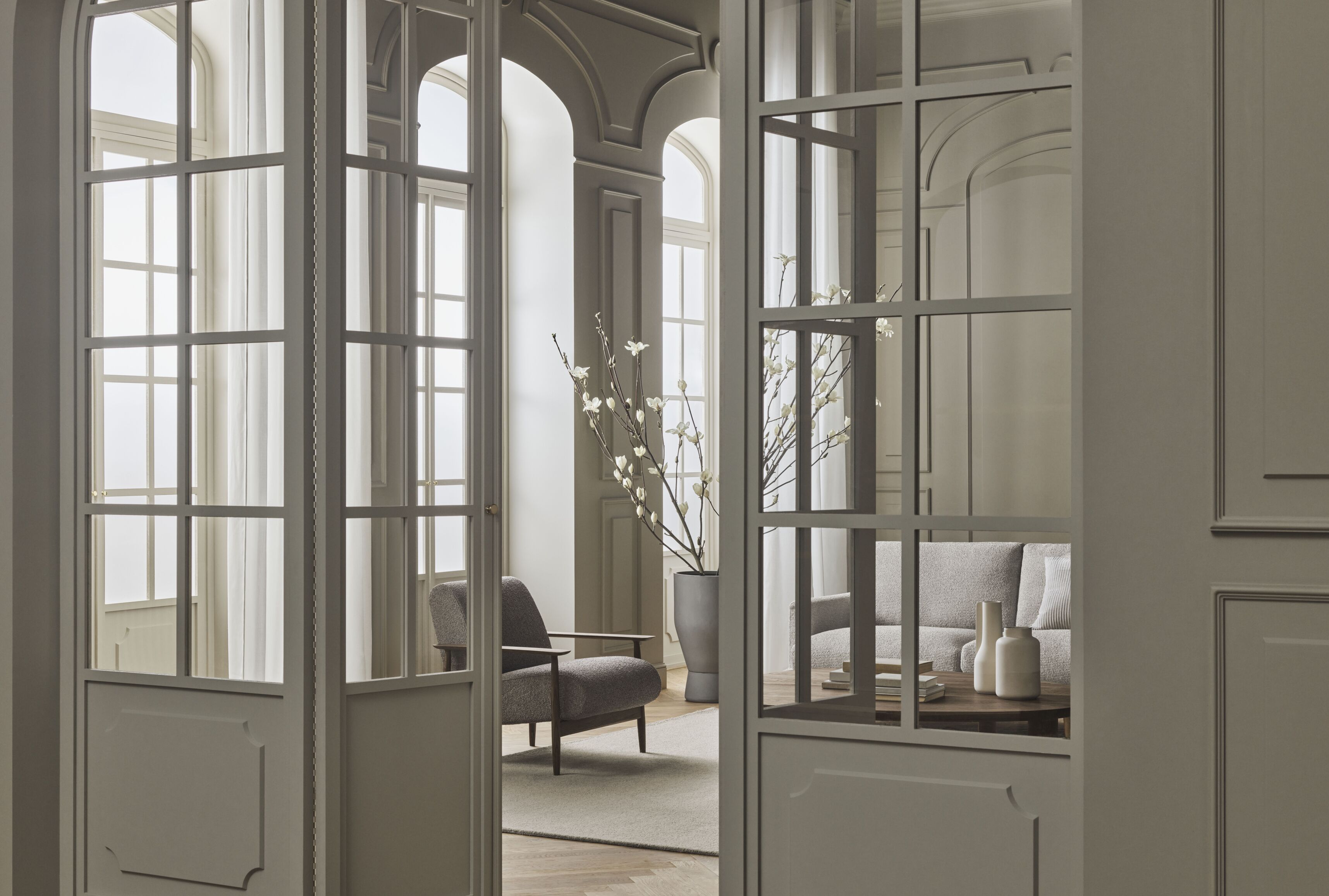 Donica COMBO grijs-wit cement