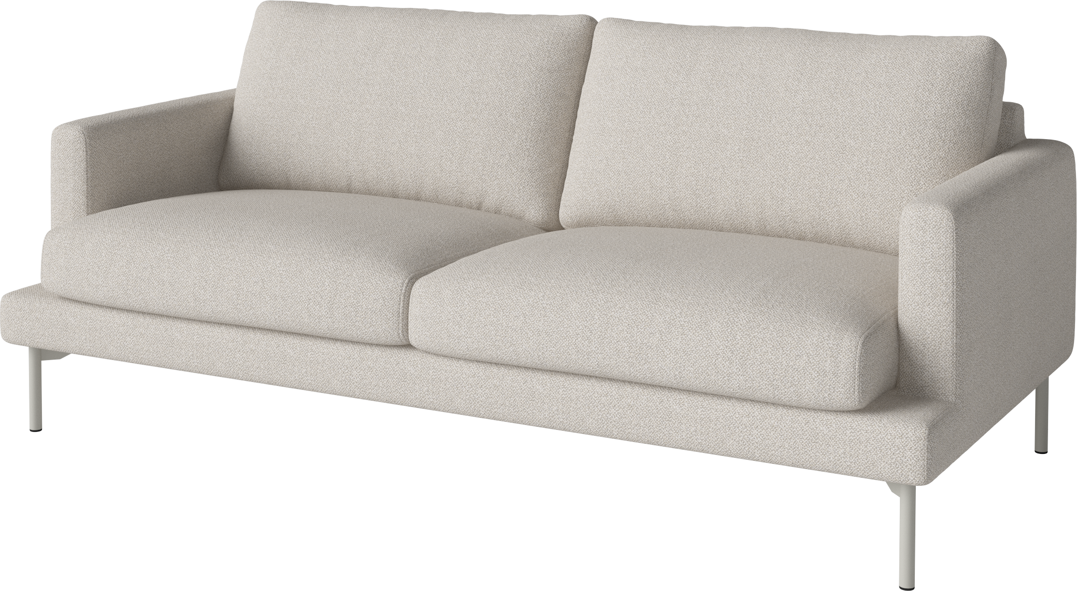 2,5-gesenktes Sofa Veneda Slim Grey Stahlbasis