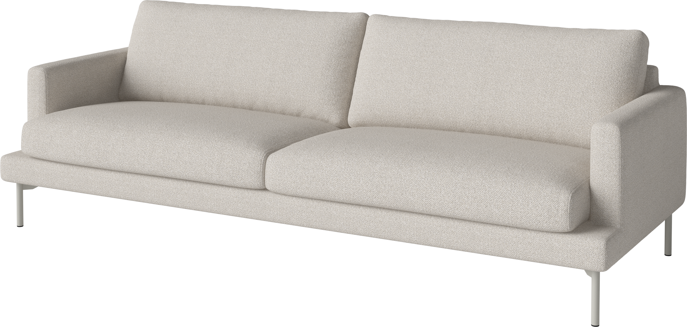 Sofa 3-zits VENEDA SLIM grijs stalen basis