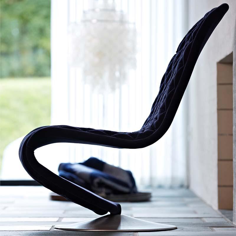 Fotel SYSTEM 1-2-3 LOUNGE DELUXE z okrągłą podstawą Verpan Eye on Design