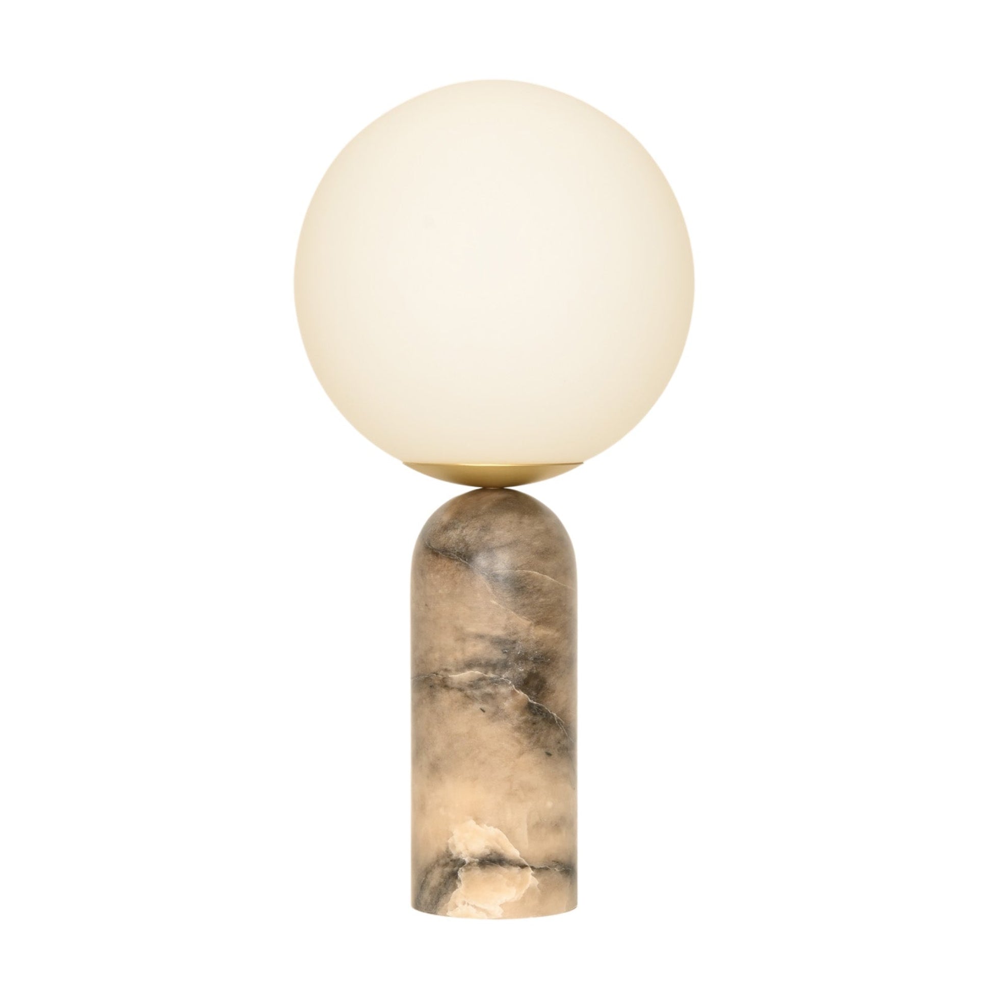 Tafellamp ATLAS donkerbeige alabaster