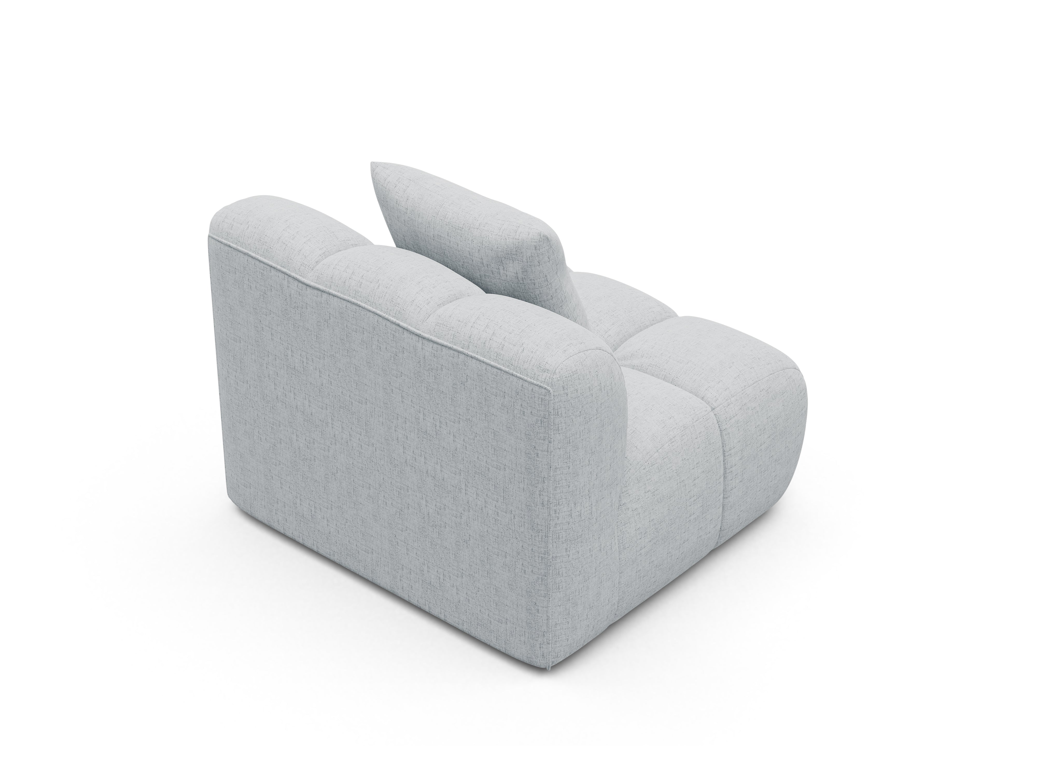 Sessel / Modul ASTRO hellgraues Chenille
