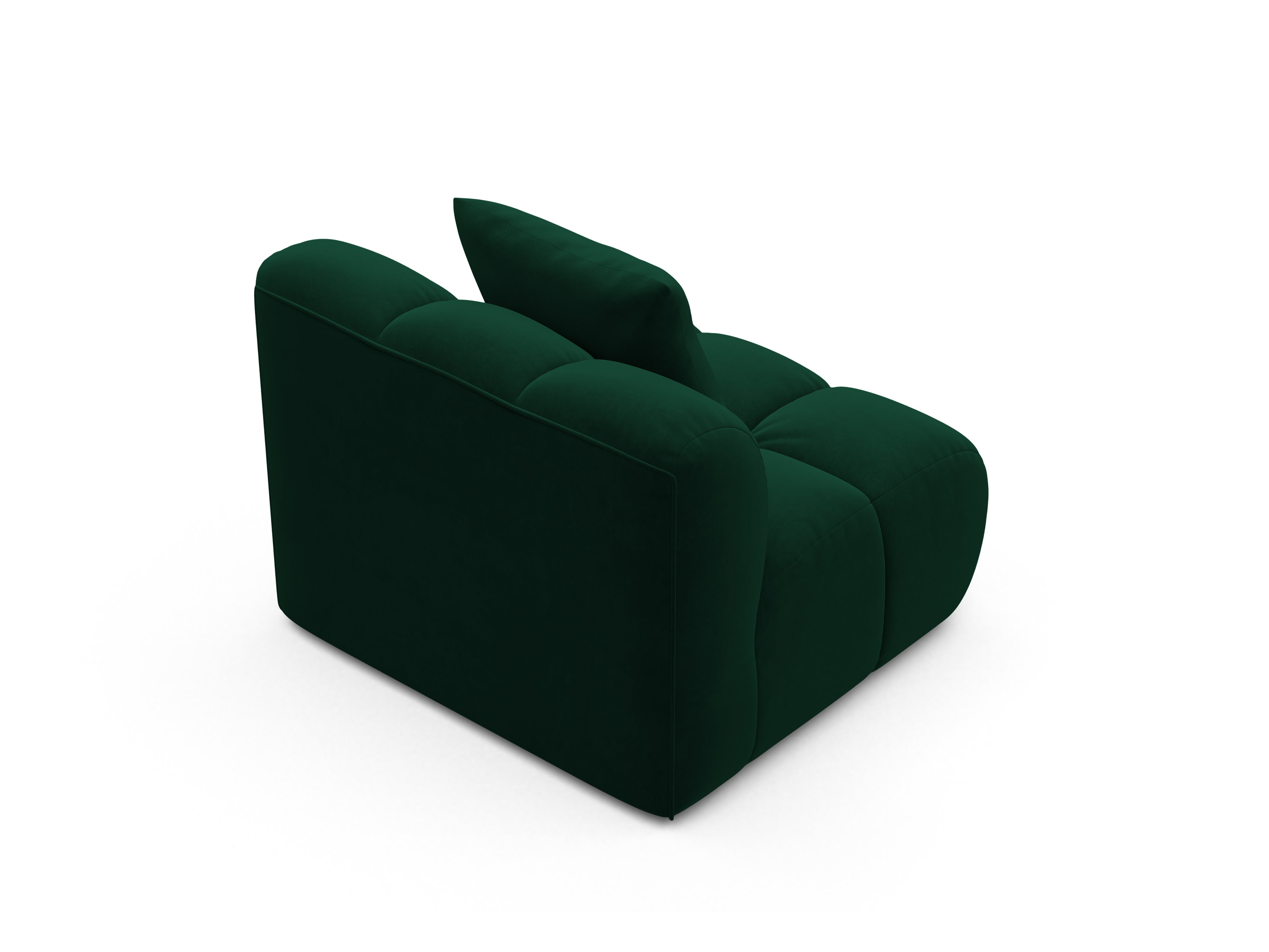 Velvet Armchair / Module ASTRO Bottle Green