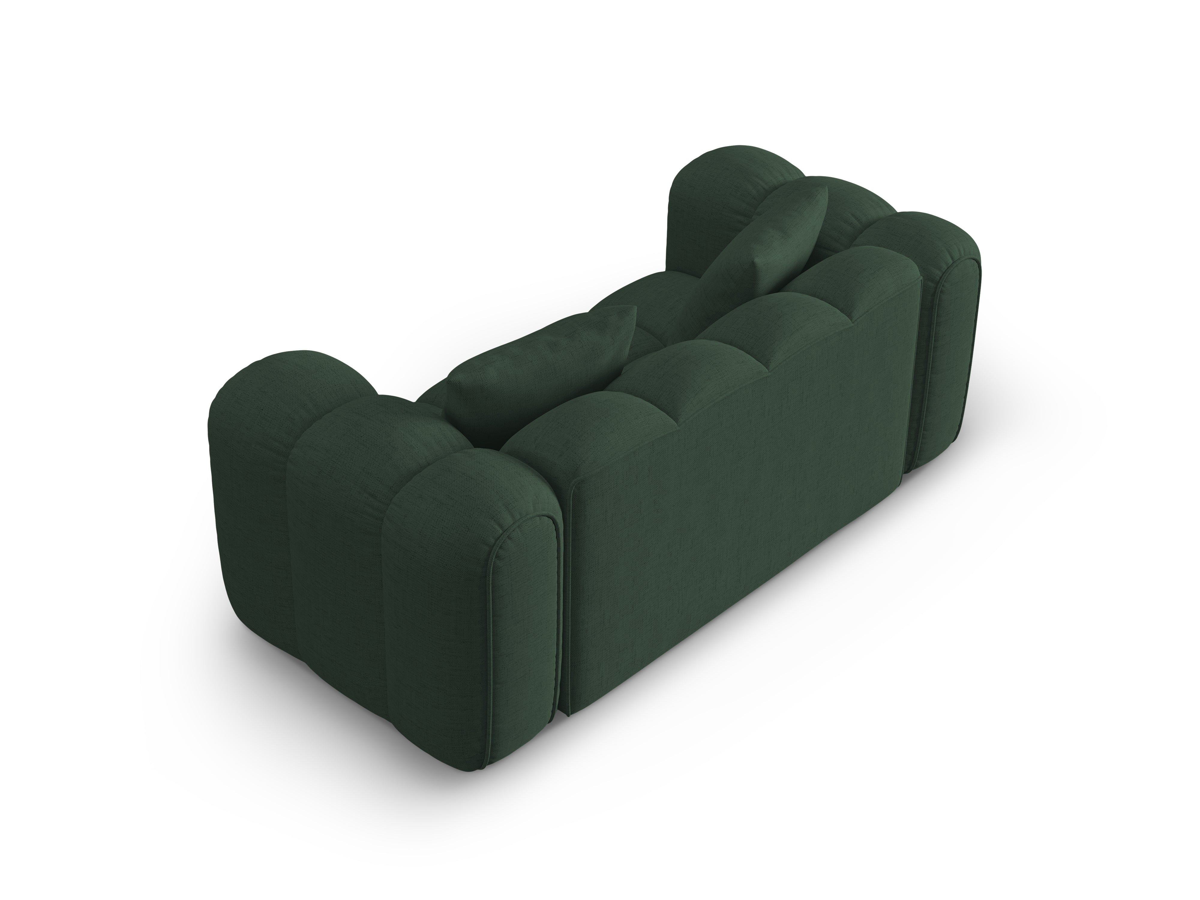 Sofa 2-zits ASTRO zeegroene chenille