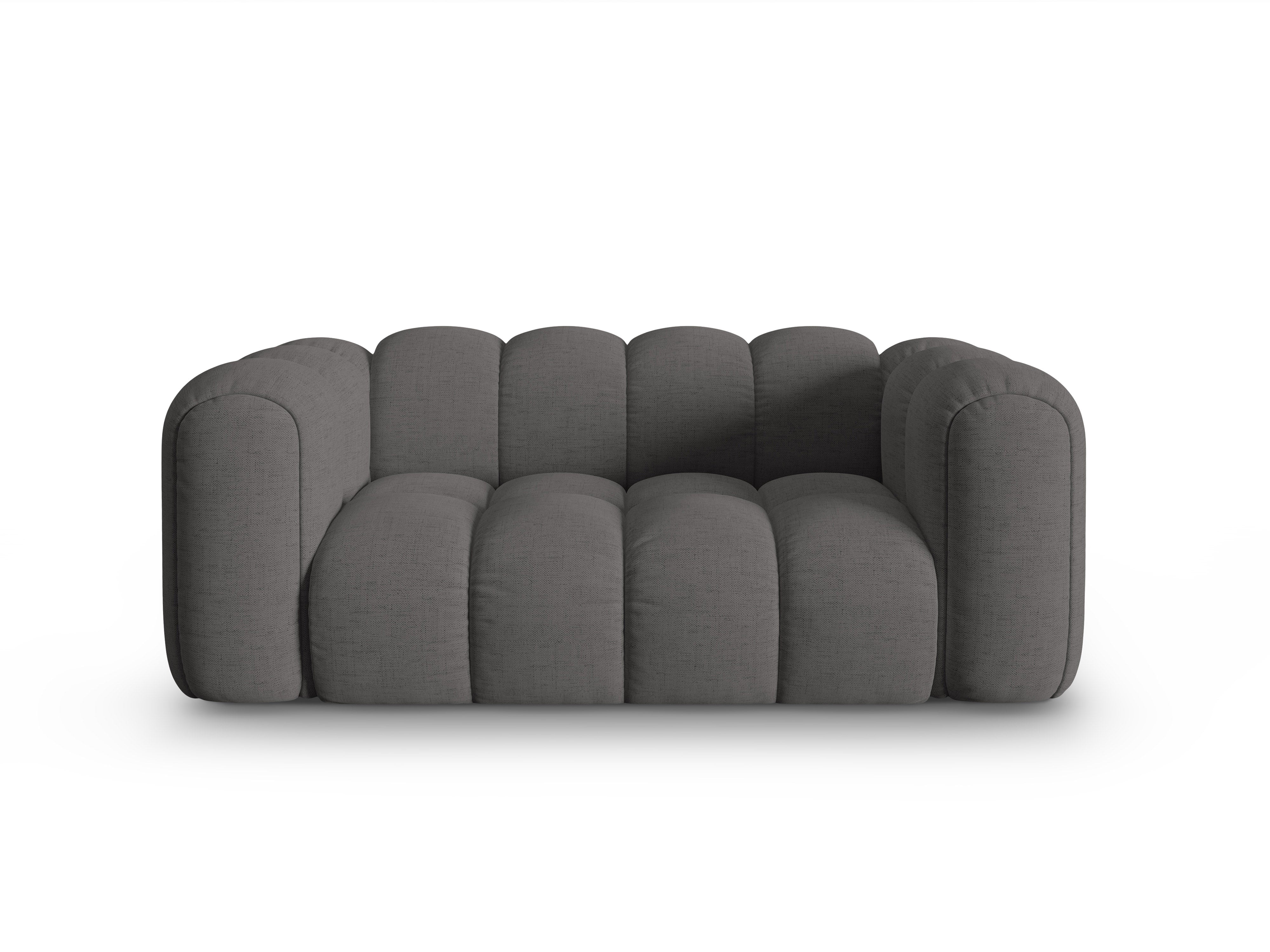 Sofa 2-zits ASTRO grijs chenille