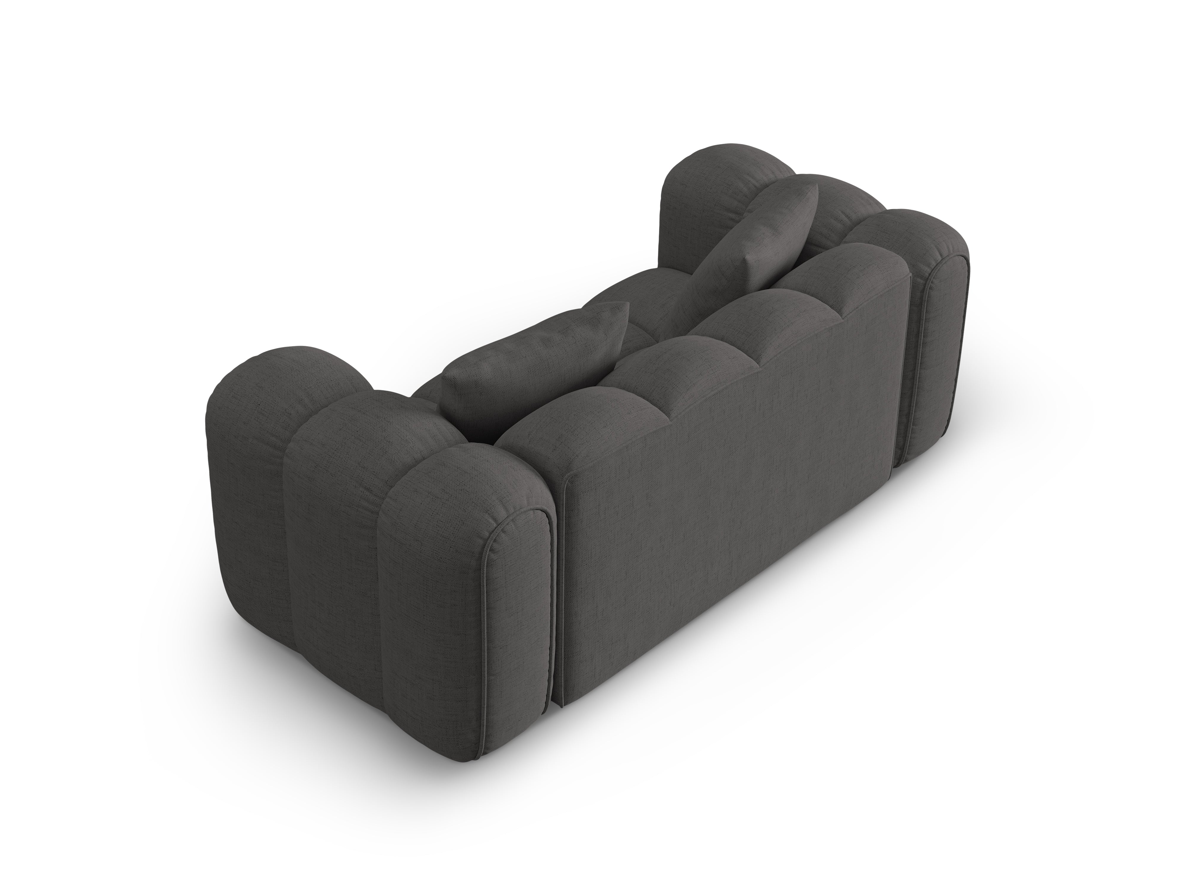 Sofa 2-zits ASTRO grijs chenille