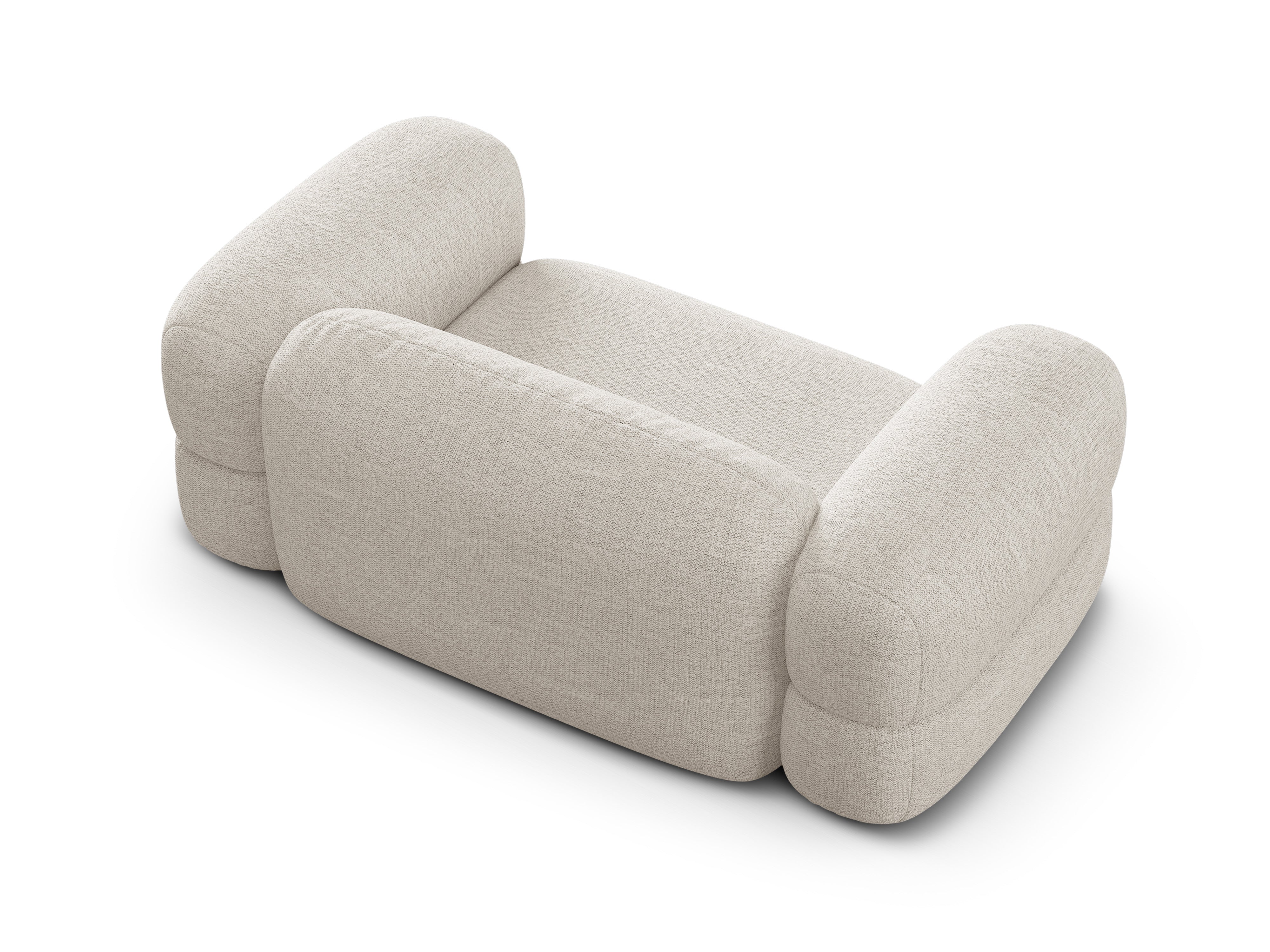 2-seater Sofa ROGER beige chenille