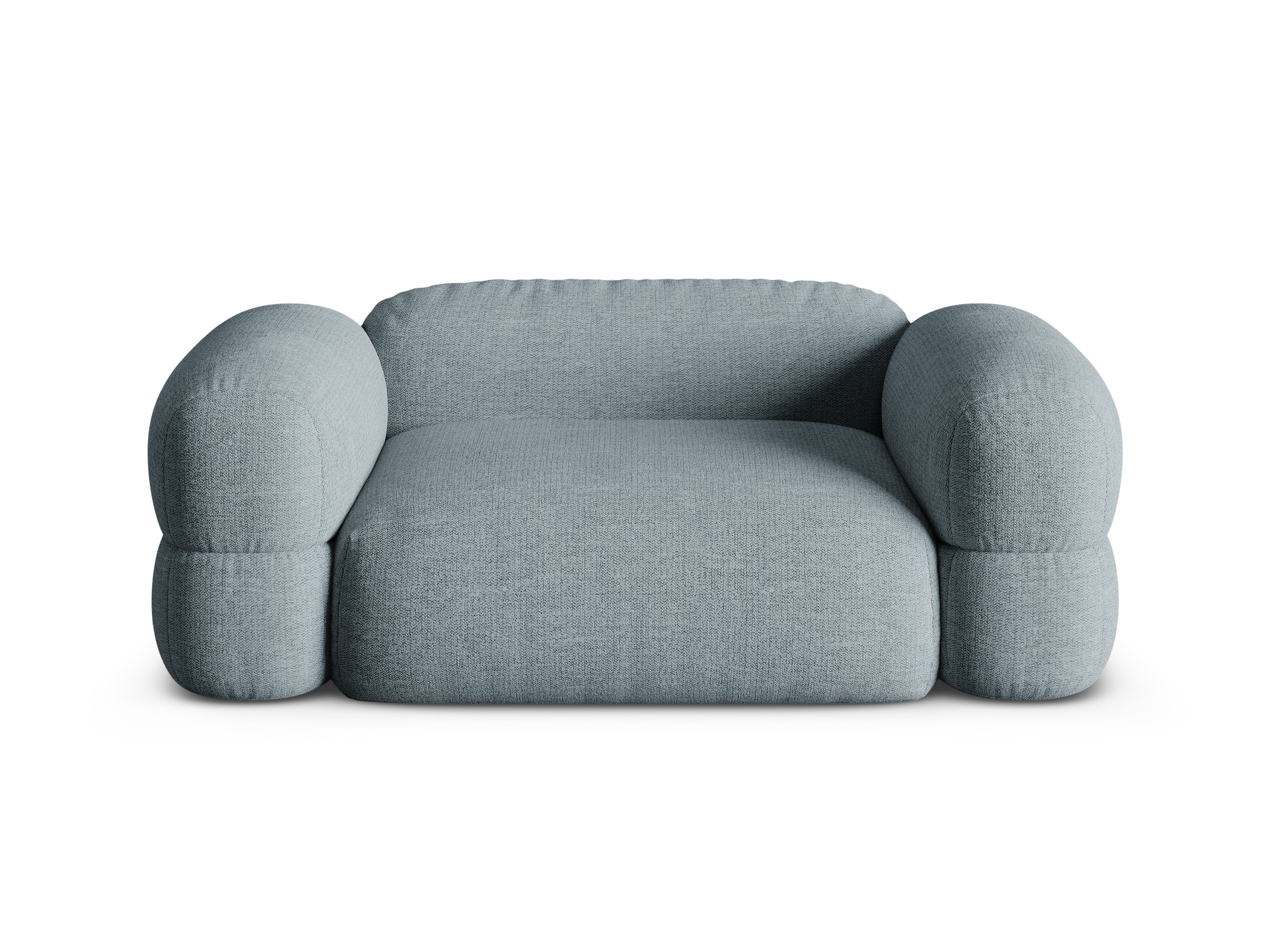 Sofa 2-zits ROGER lichtblauwe chenille