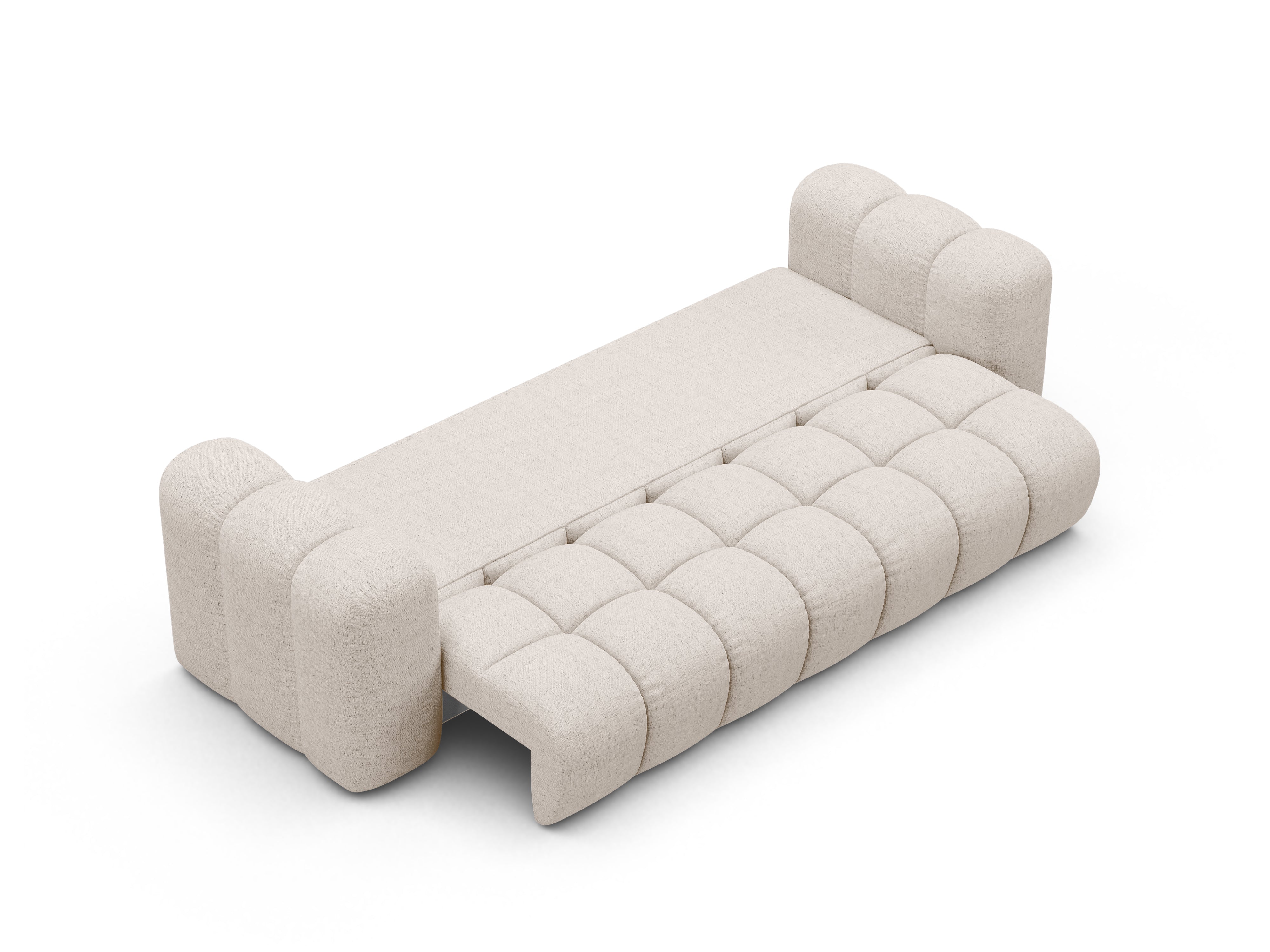 Sofa mit Schlaffunktion ASTRO beige Chenille