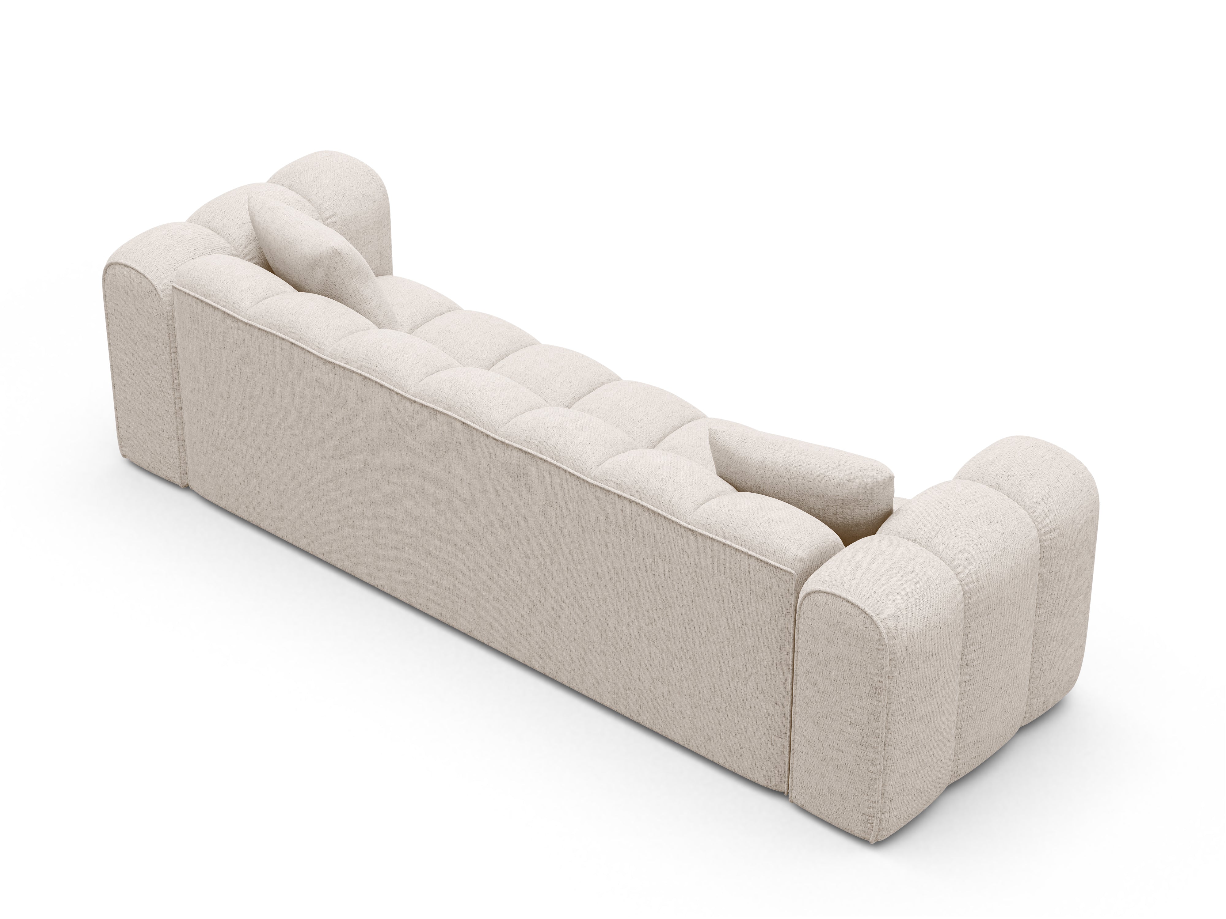 Sofa mit Schlaffunktion ASTRO beige Chenille