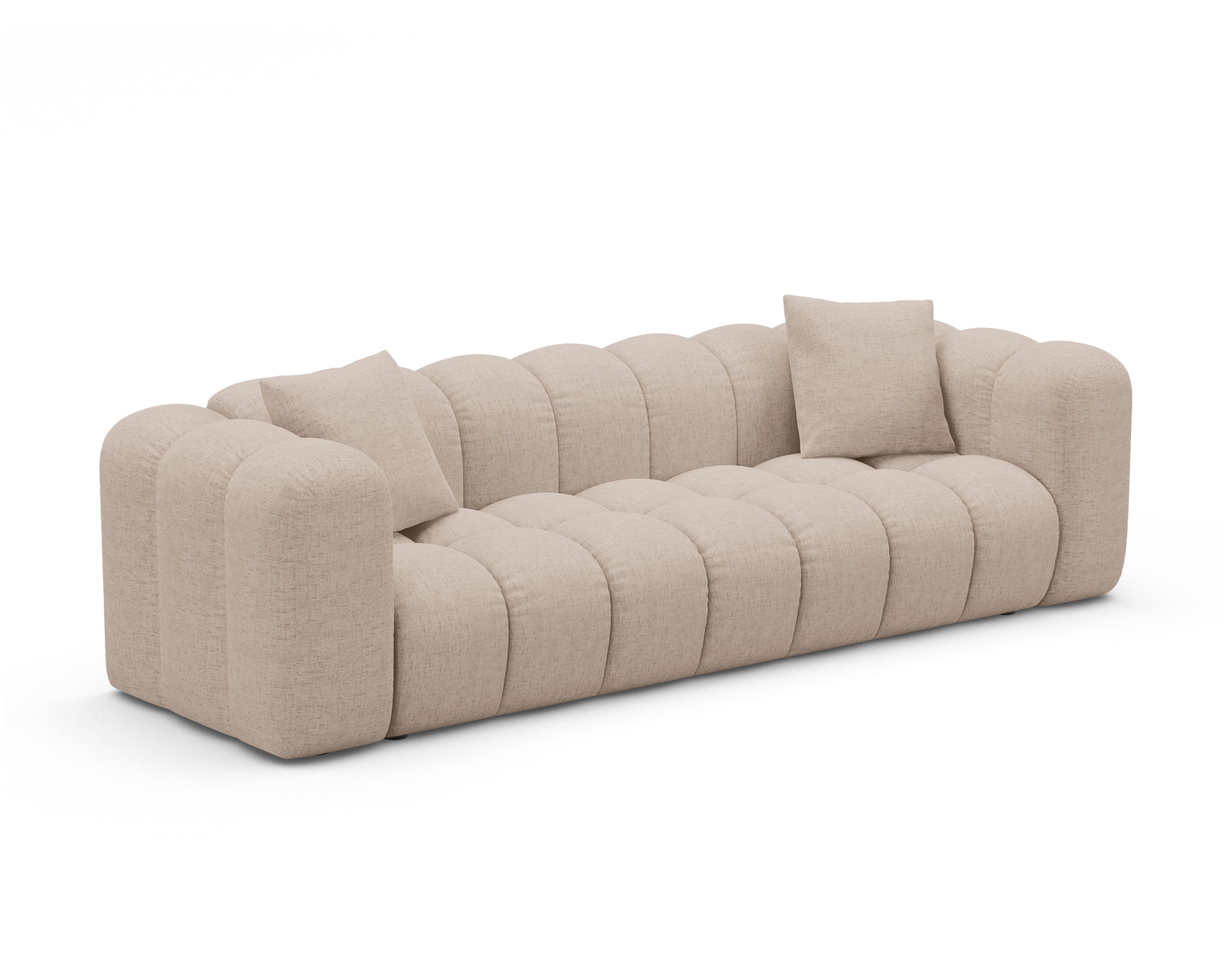 ASTRO cappuccino chenille sofa with sleeping function