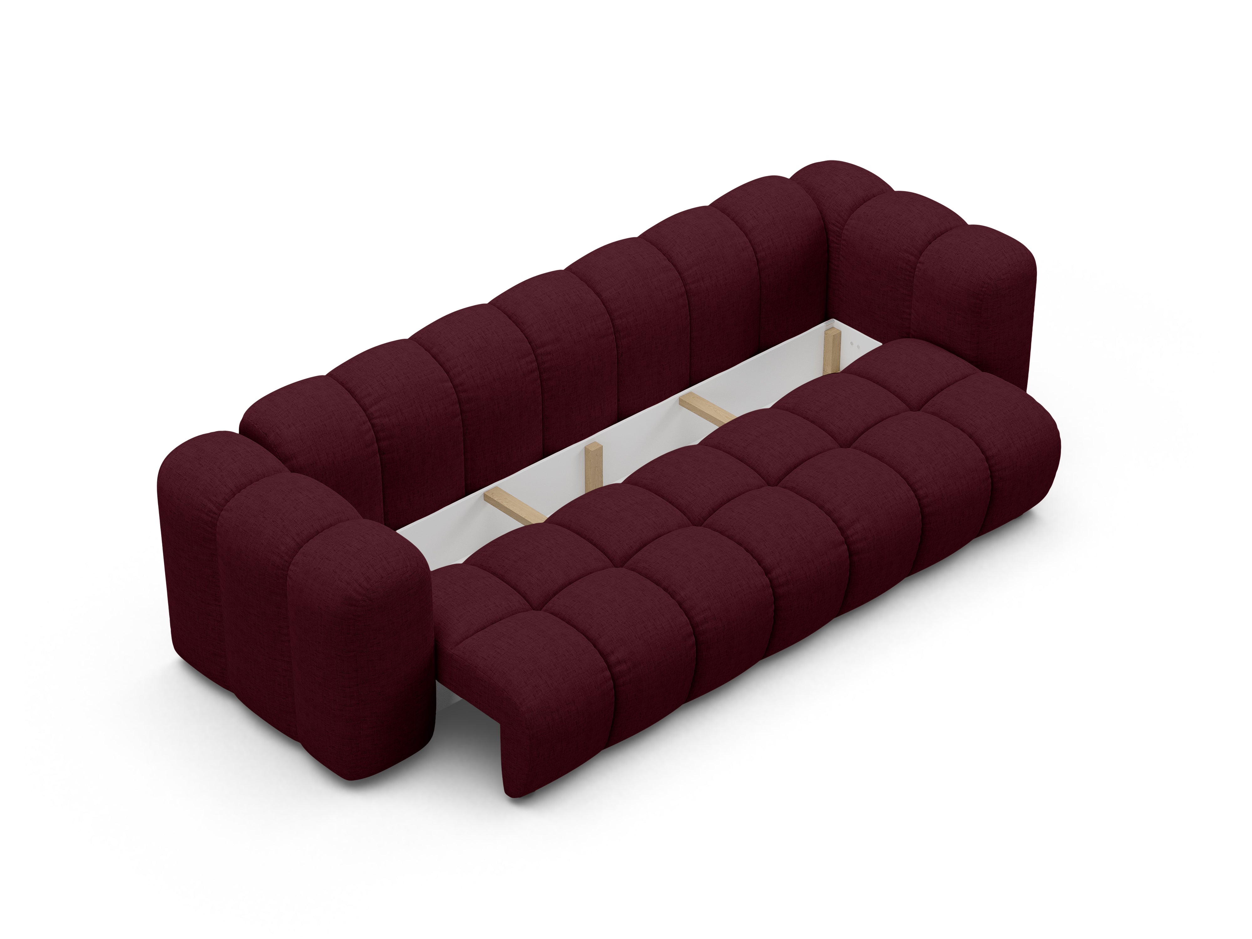 Sofa met slaapfunctie ASTRO bordeauxschenil