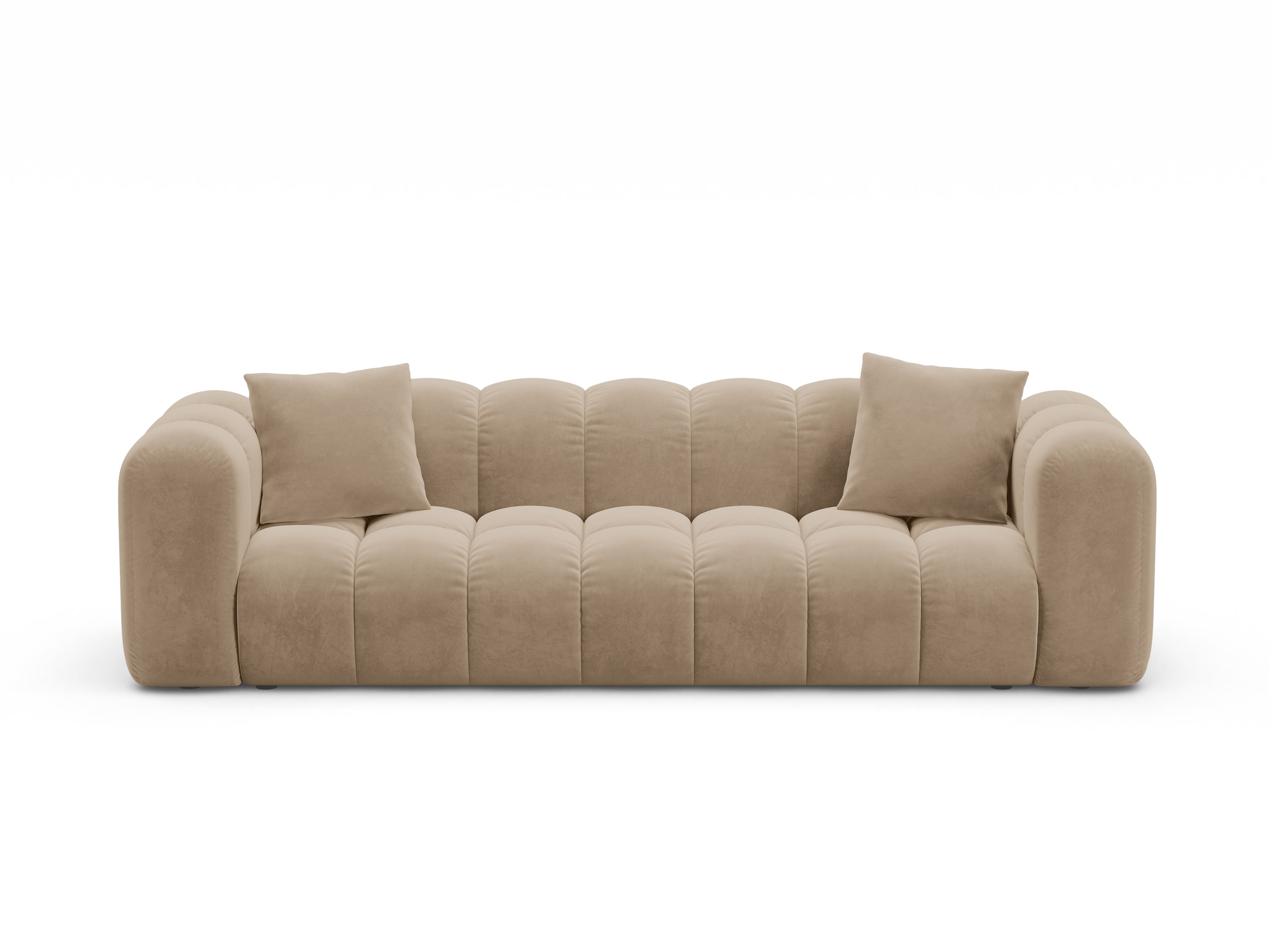 Velvet sofa with sleeping function ASTRO sand