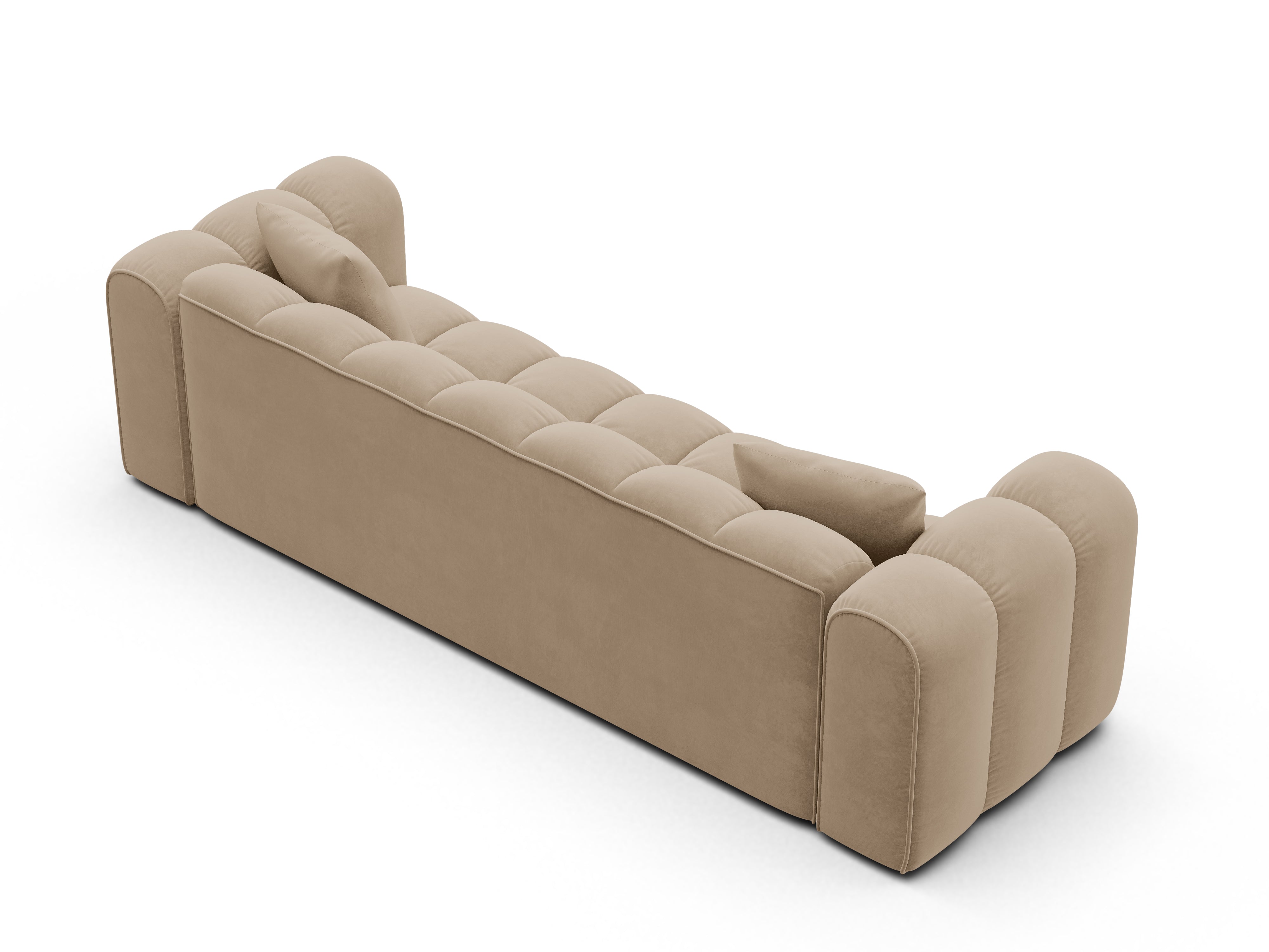 Velvet sofa with sleeping function ASTRO sand