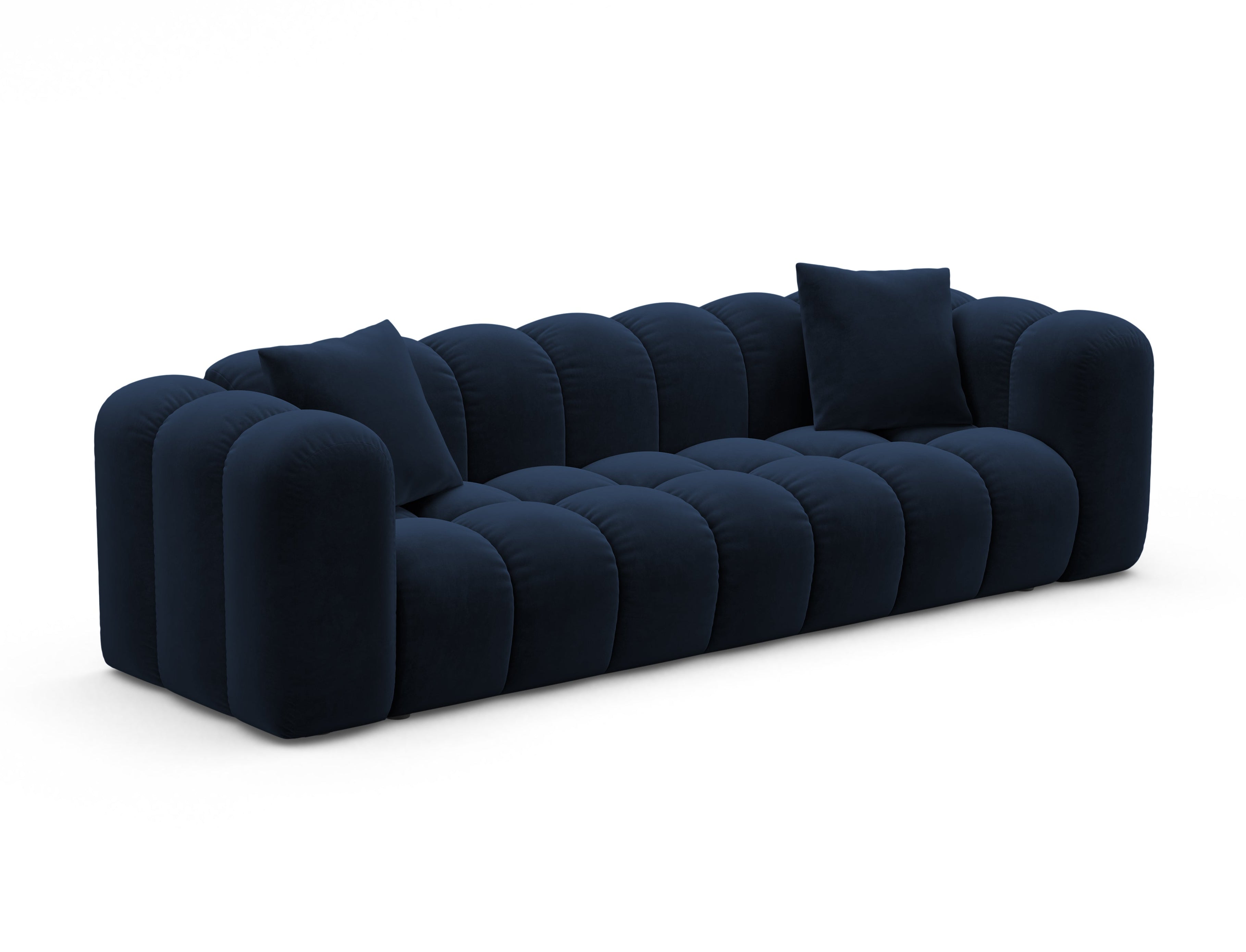 Sofa van fluweel met slaapfunctie ASTRO koninklijk blauw