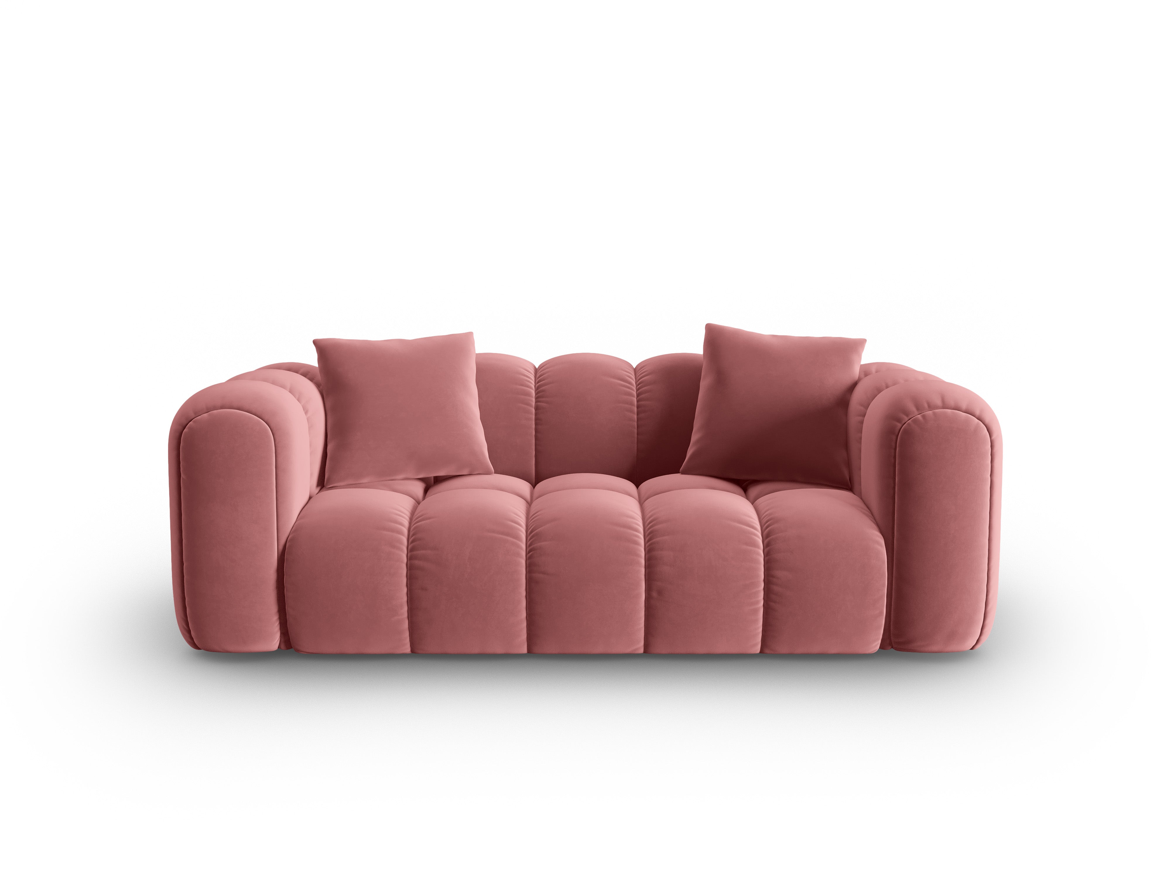 Sofa van fluweel 3-zits ASTRO roze
