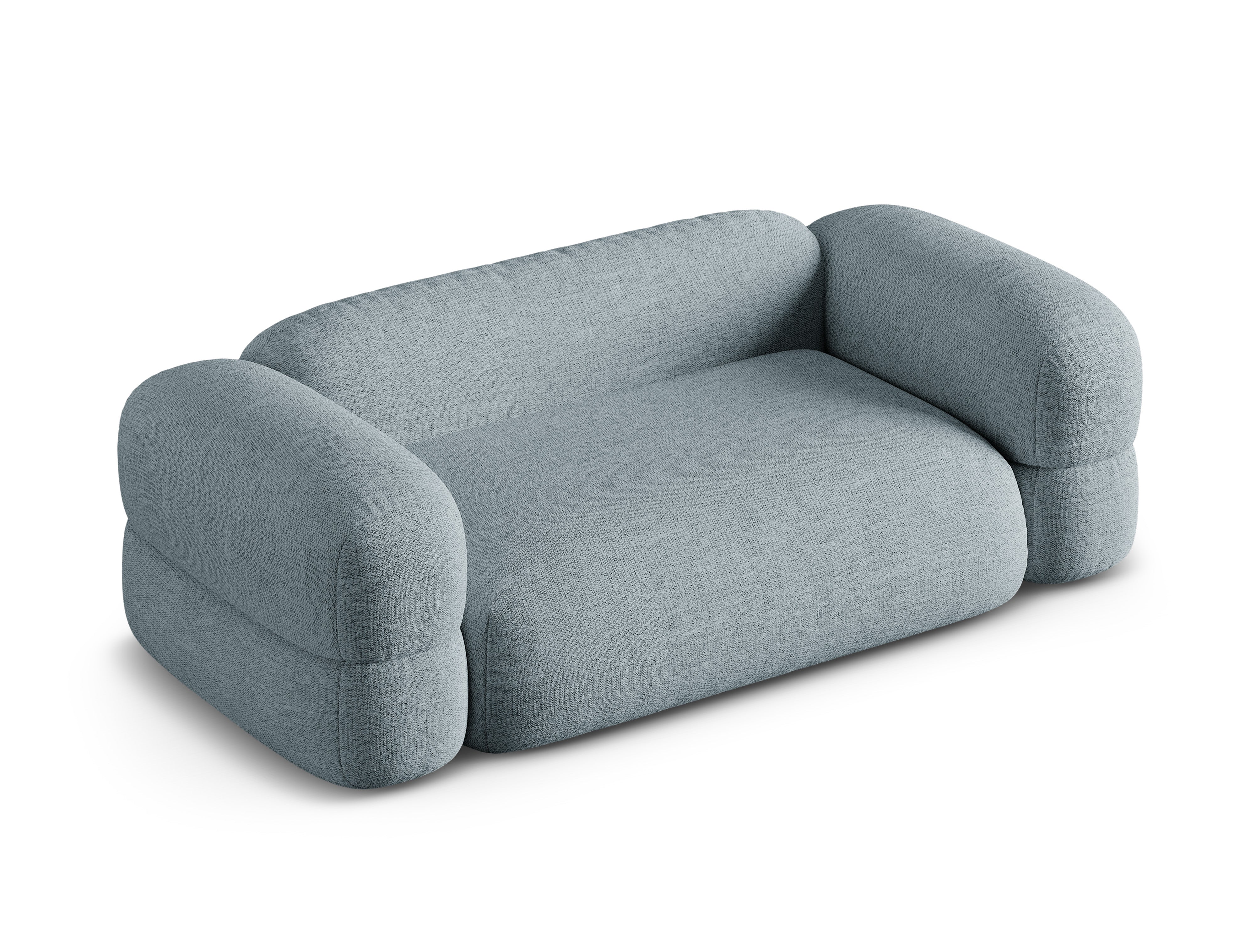 Sofa 3-zits ROGER lichtblauwe chenille