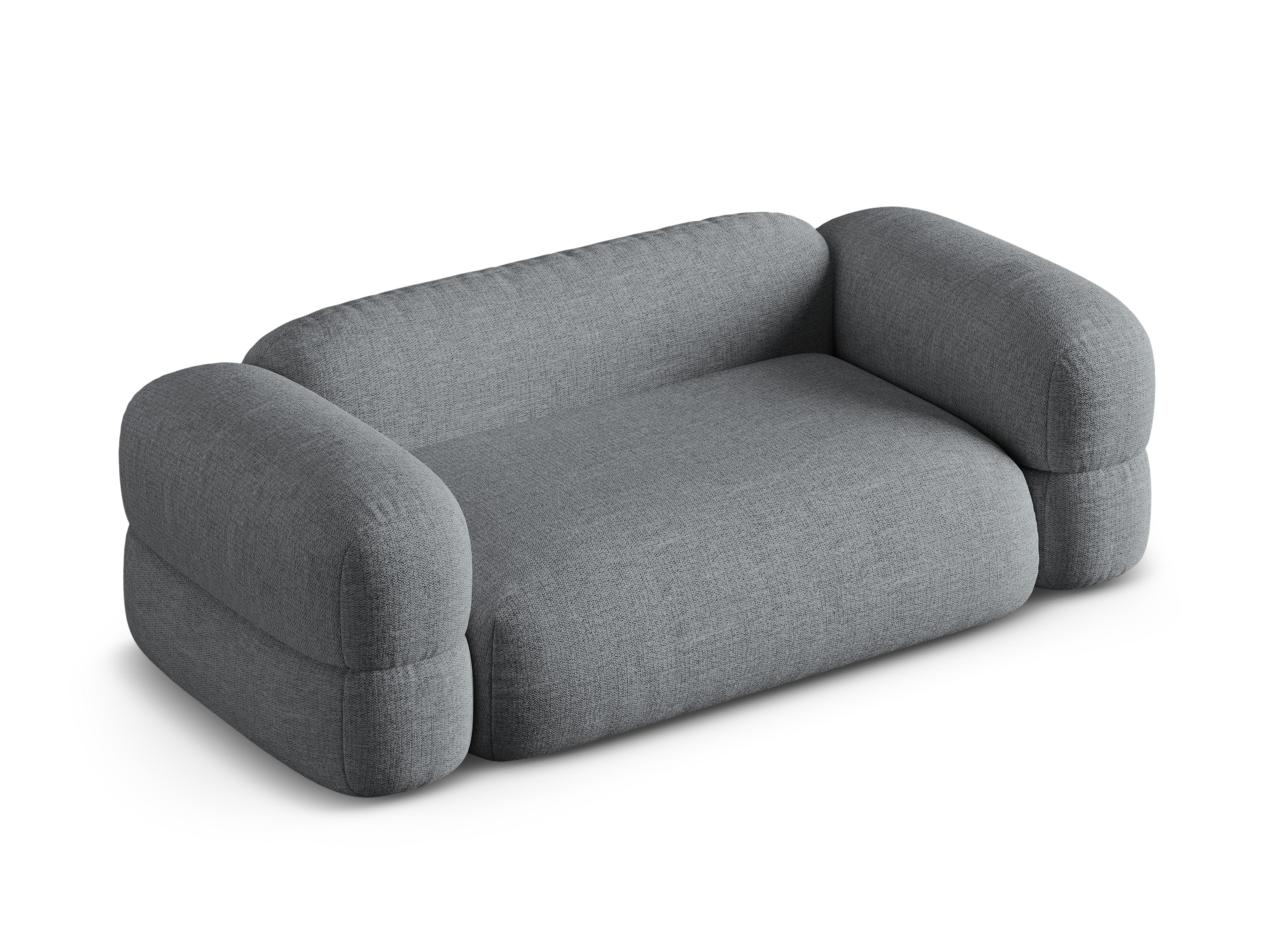3-seater Sofa ROGER gray chenille
