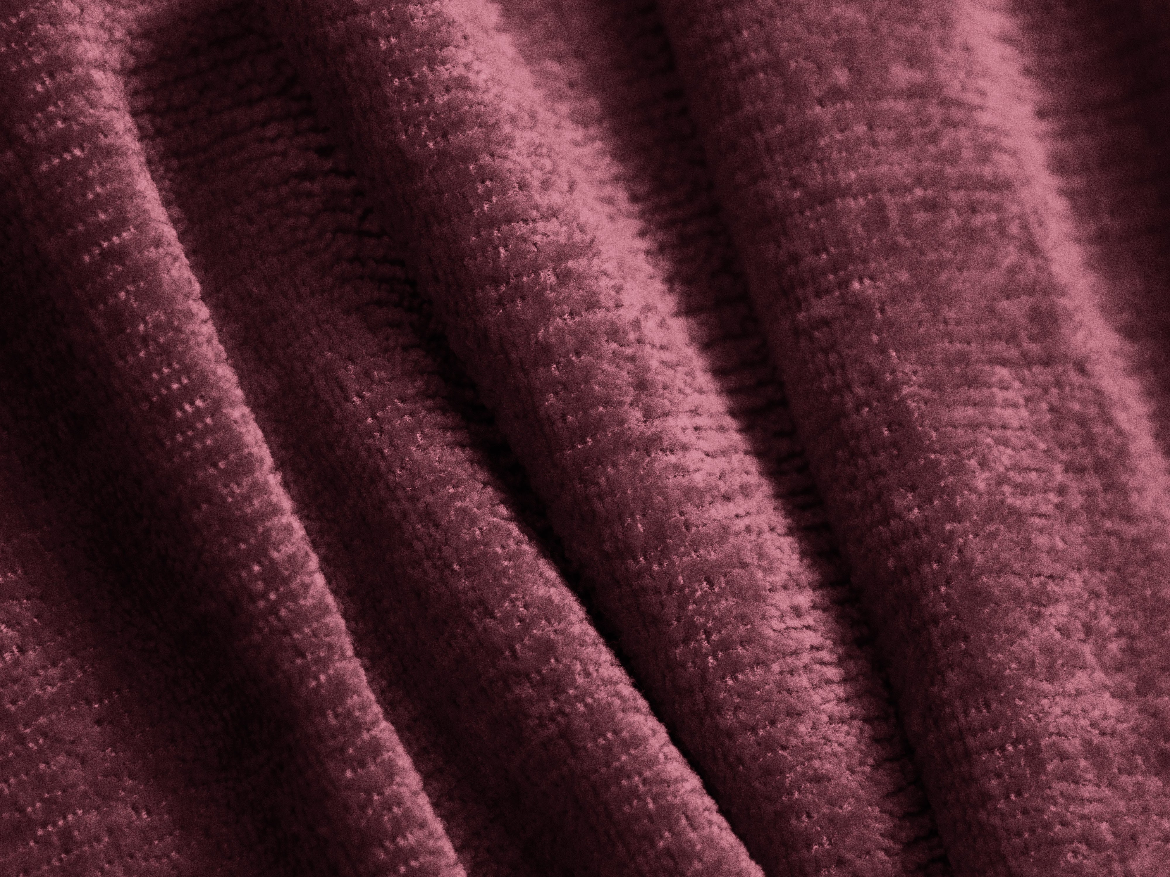 Sofa 3,5-zits ALDRIN karmijnrood chenille